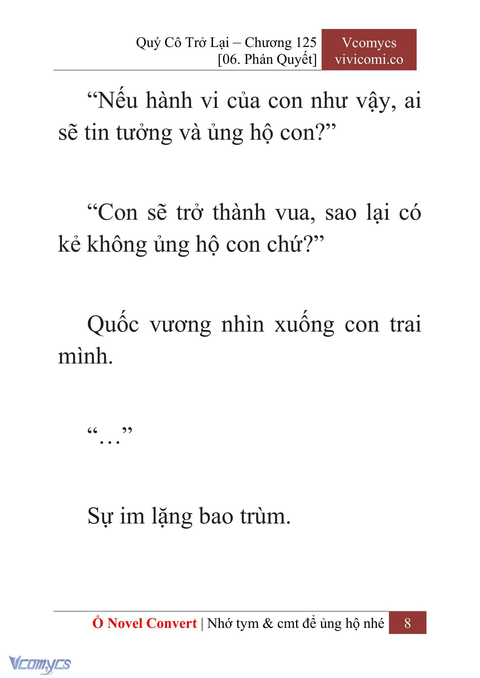 [Novel] Quý Cô Trở Lại Chap 125 - Trang 2