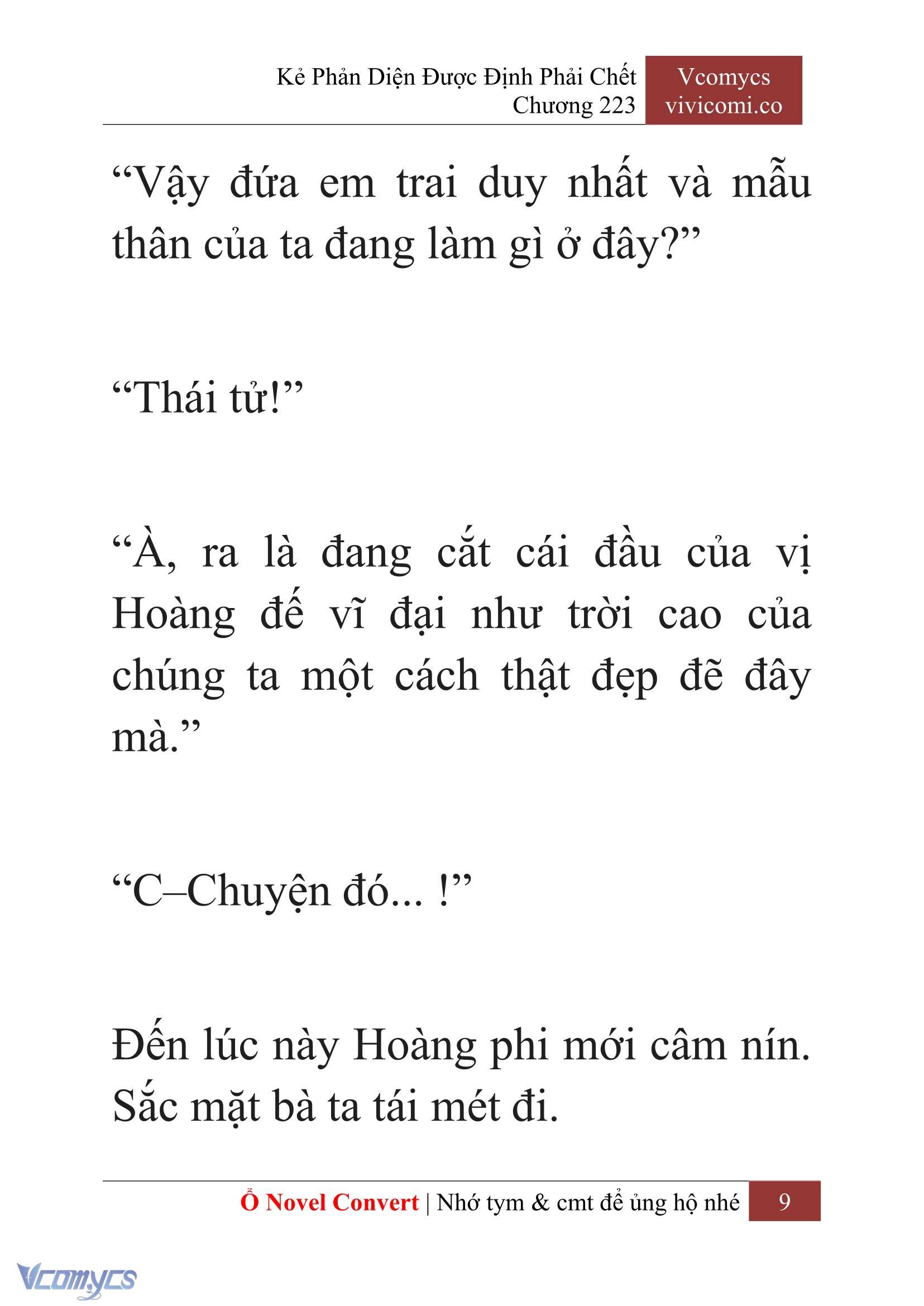 [Novel] Kẻ Phản Diện Được Định Phải Chết Chap 223 - Next Chap 224