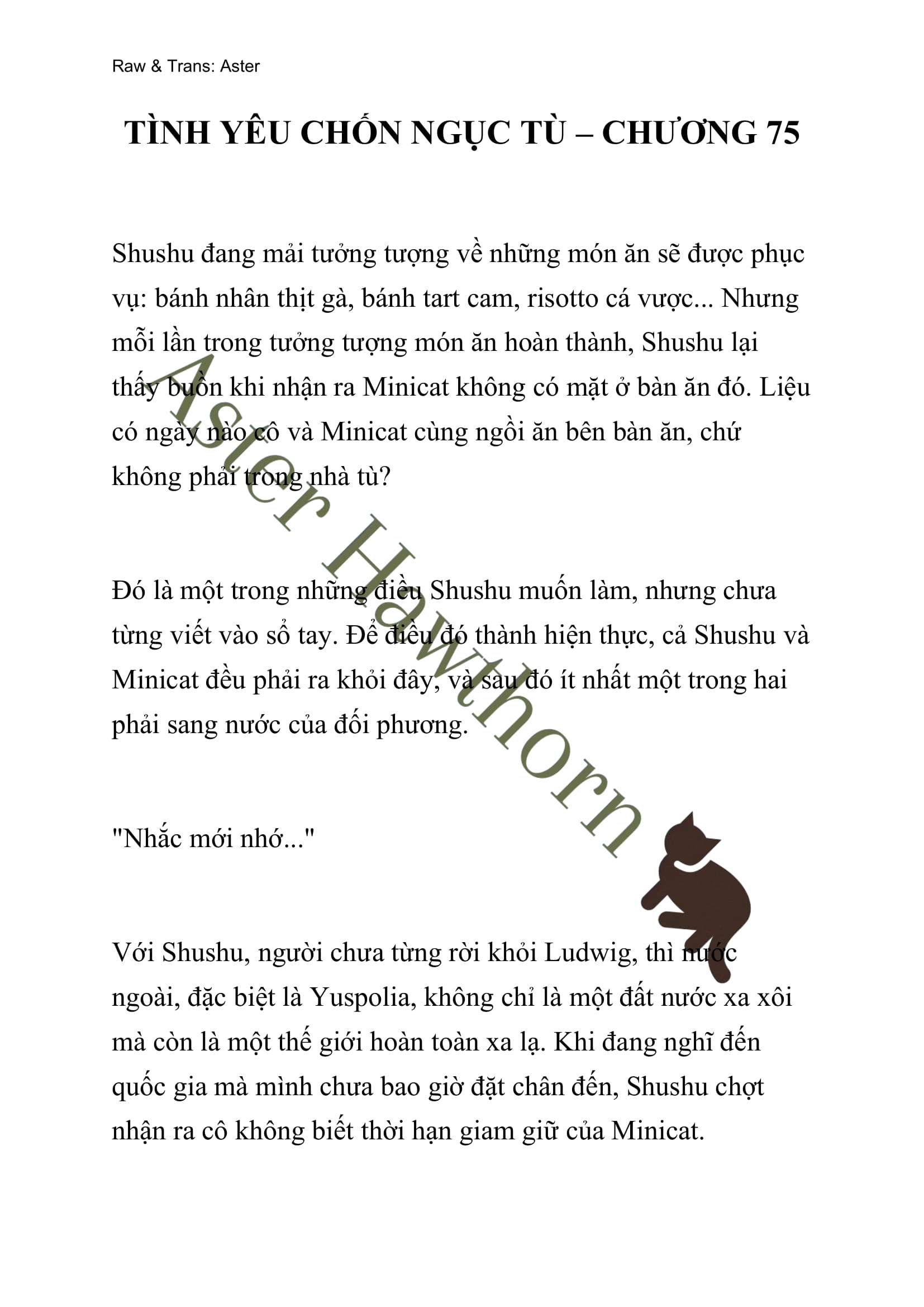 [NOVEL] Tình Yêu Chốn Ngục Tù Chap 75 - Trang 2