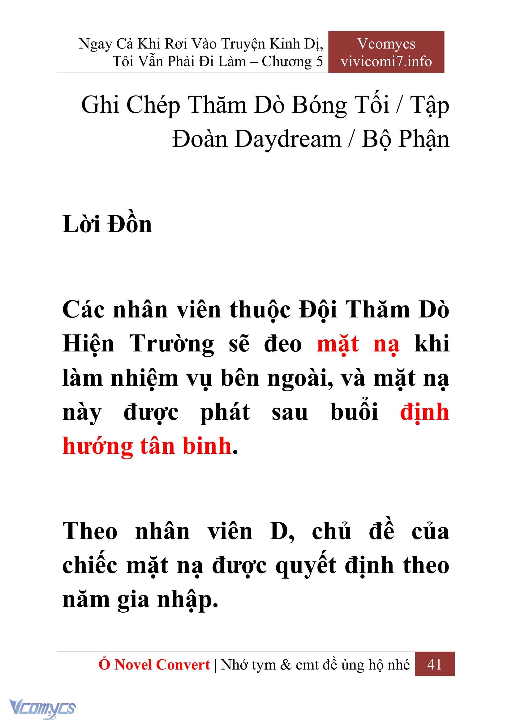 [Novel] Ngay Cả Khi Rơi Vào Truyện Kinh Dị, Tôi Vẫn Phải Đi Làm Chap 5 - Trang 2
