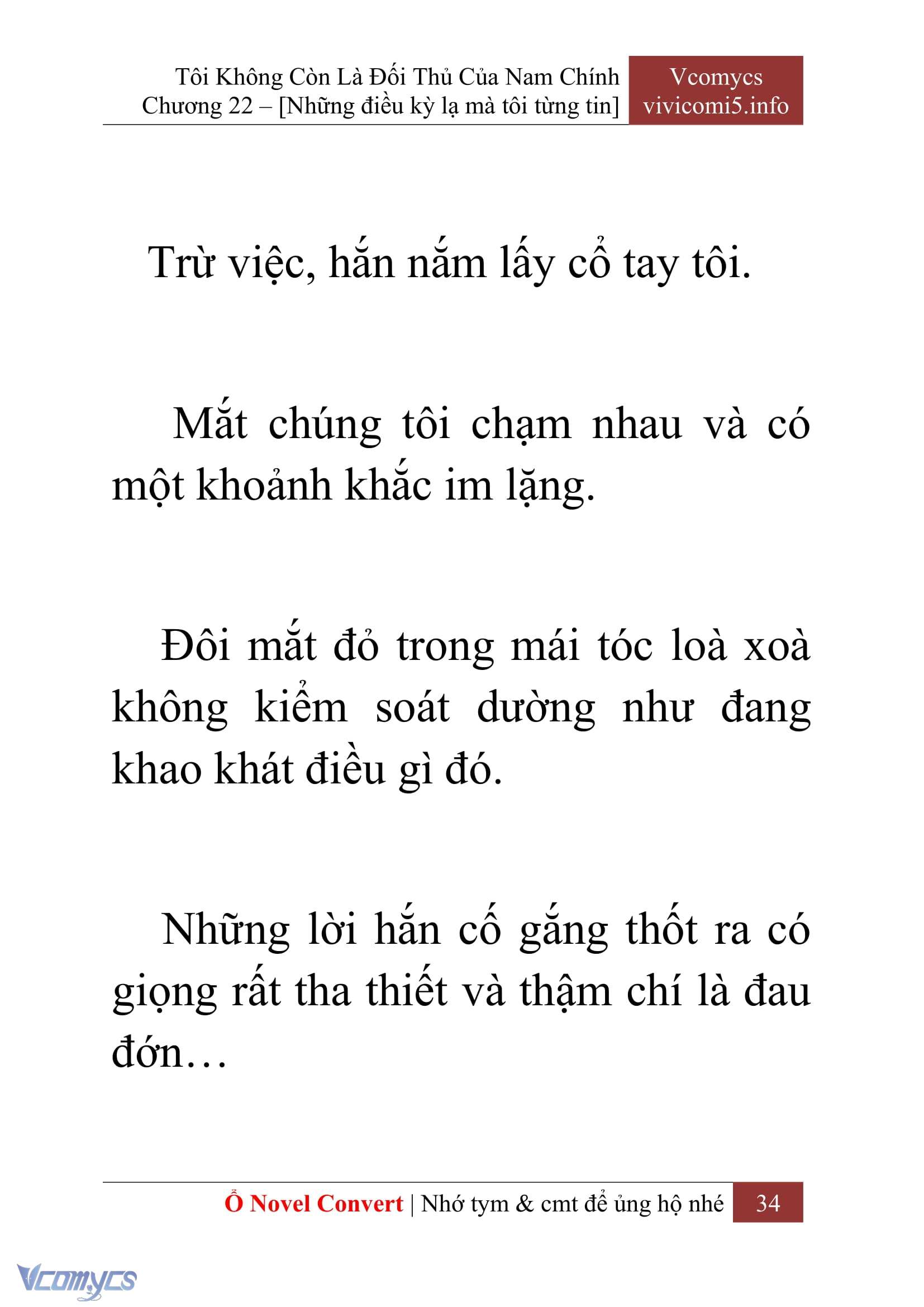 [Novel] Tôi Không Còn Là Đối Thủ Của Nam Chính Chap 22 - Trang 2