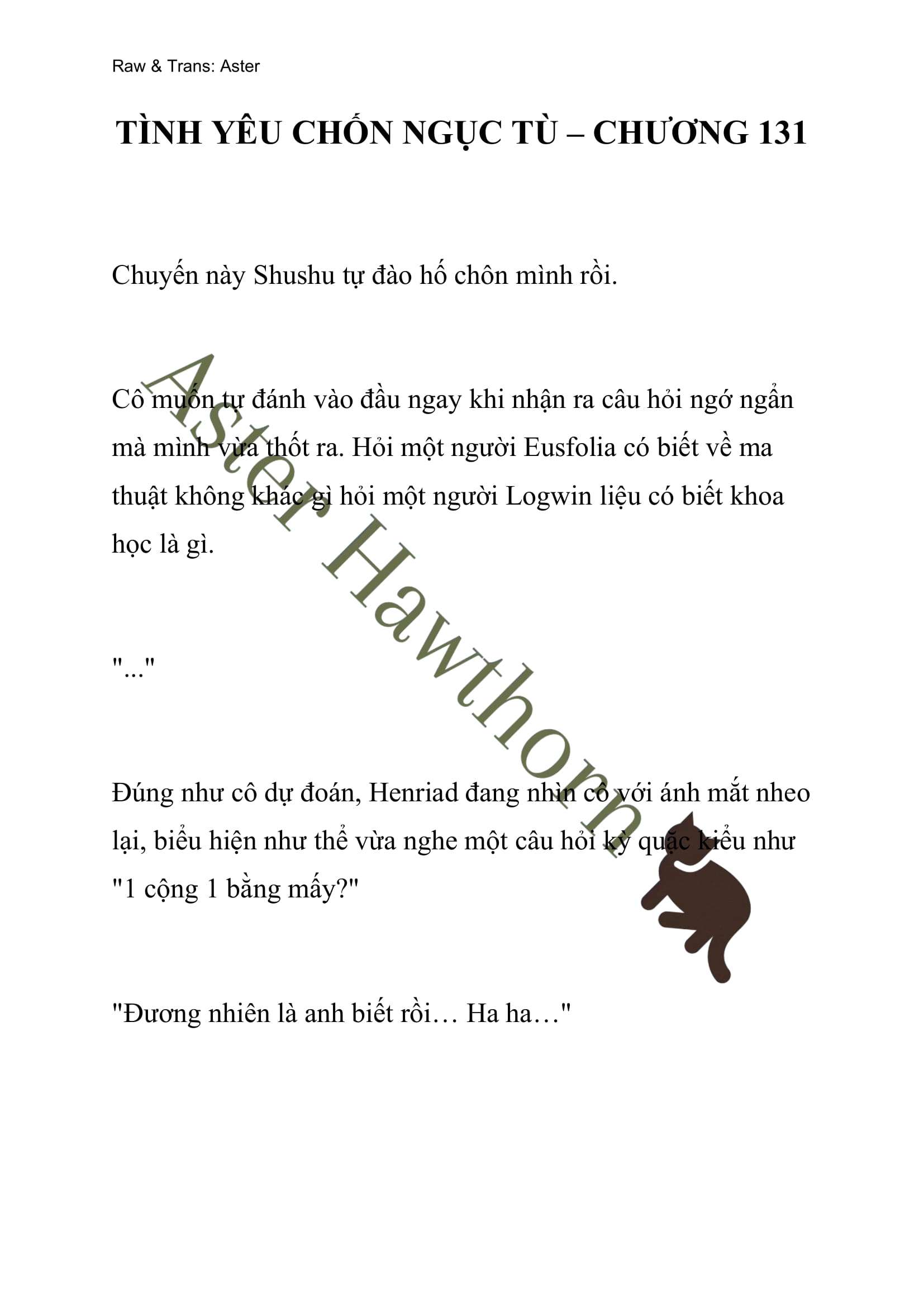 [NOVEL] Tình Yêu Chốn Ngục Tù Chap 131 - Next Chap 132