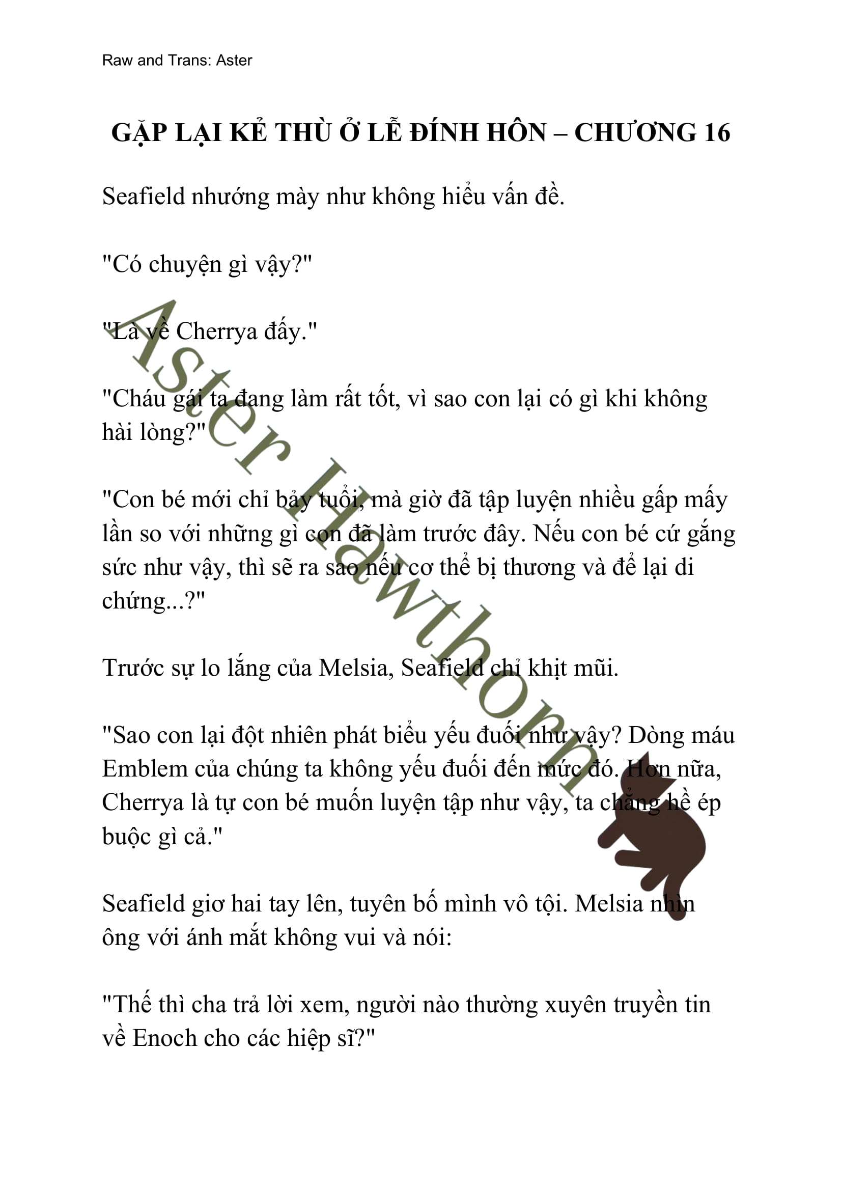 [NOVEL] Gặp Lại Kẻ Thù Ở Lễ Đính Hôn Chap 16 - Next Chap 17
