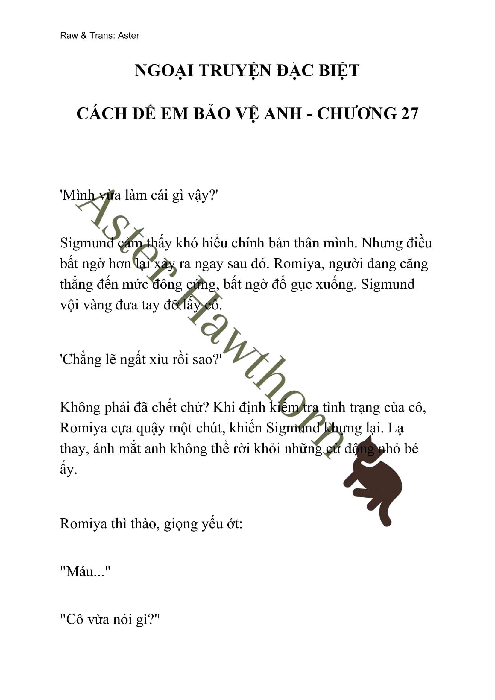 [NOVEL] Ngoại Truyện Cách Để Em Bảo Vệ Anh Chap 81 - Trang 2