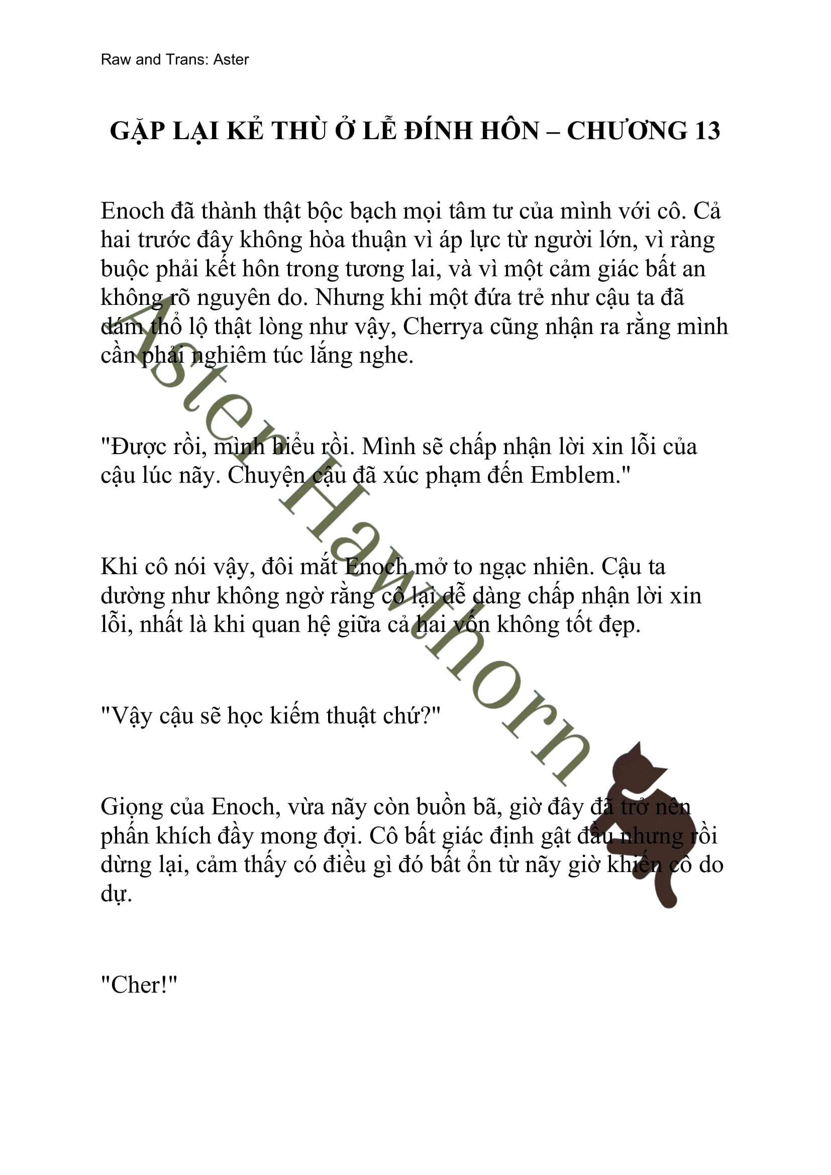 [NOVEL] Gặp Lại Kẻ Thù Ở Lễ Đính Hôn Chap 13 - Next Chap 14