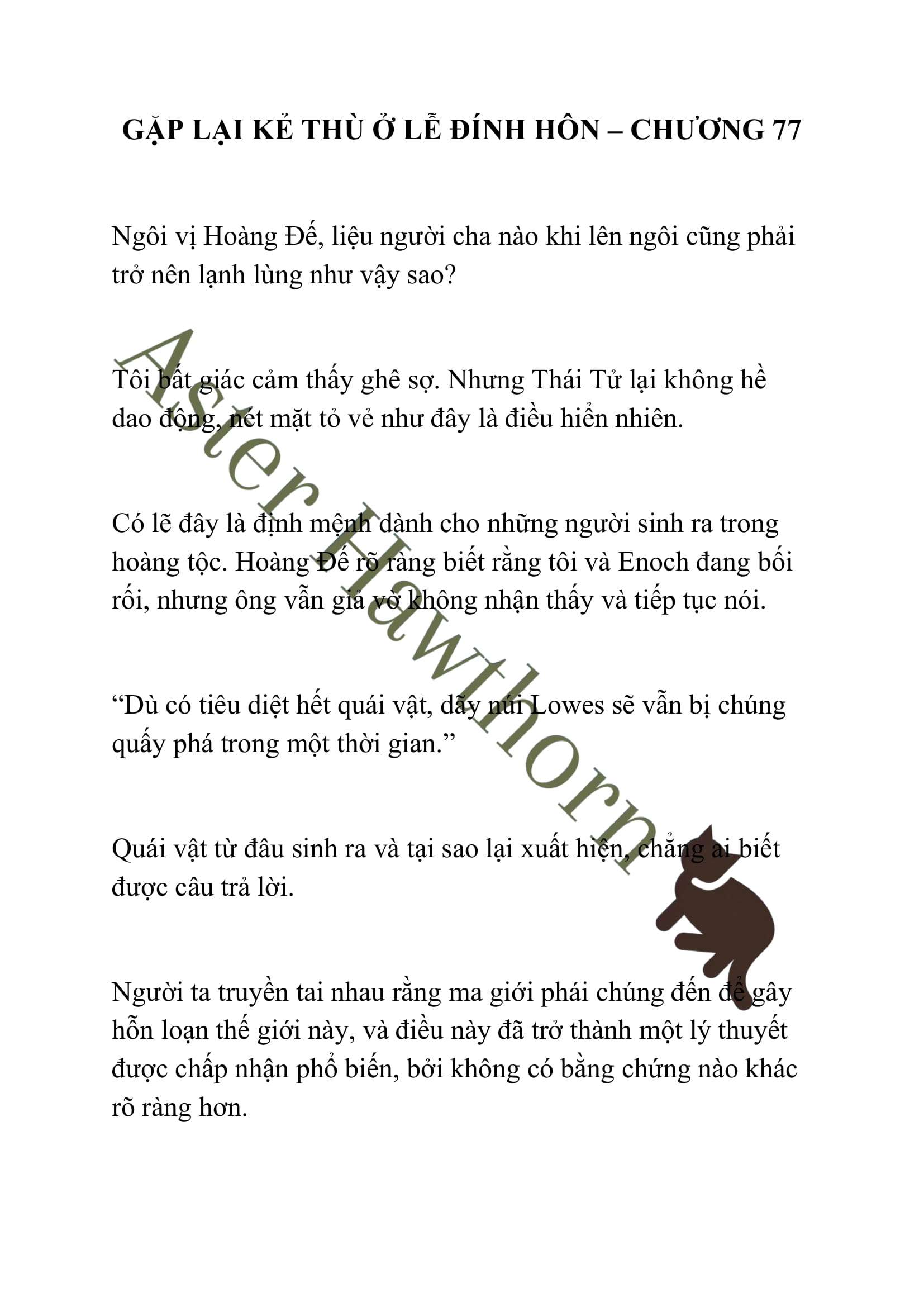 [NOVEL] Gặp Lại Kẻ Thù Ở Lễ Đính Hôn Chap 77 - Next Chap 78