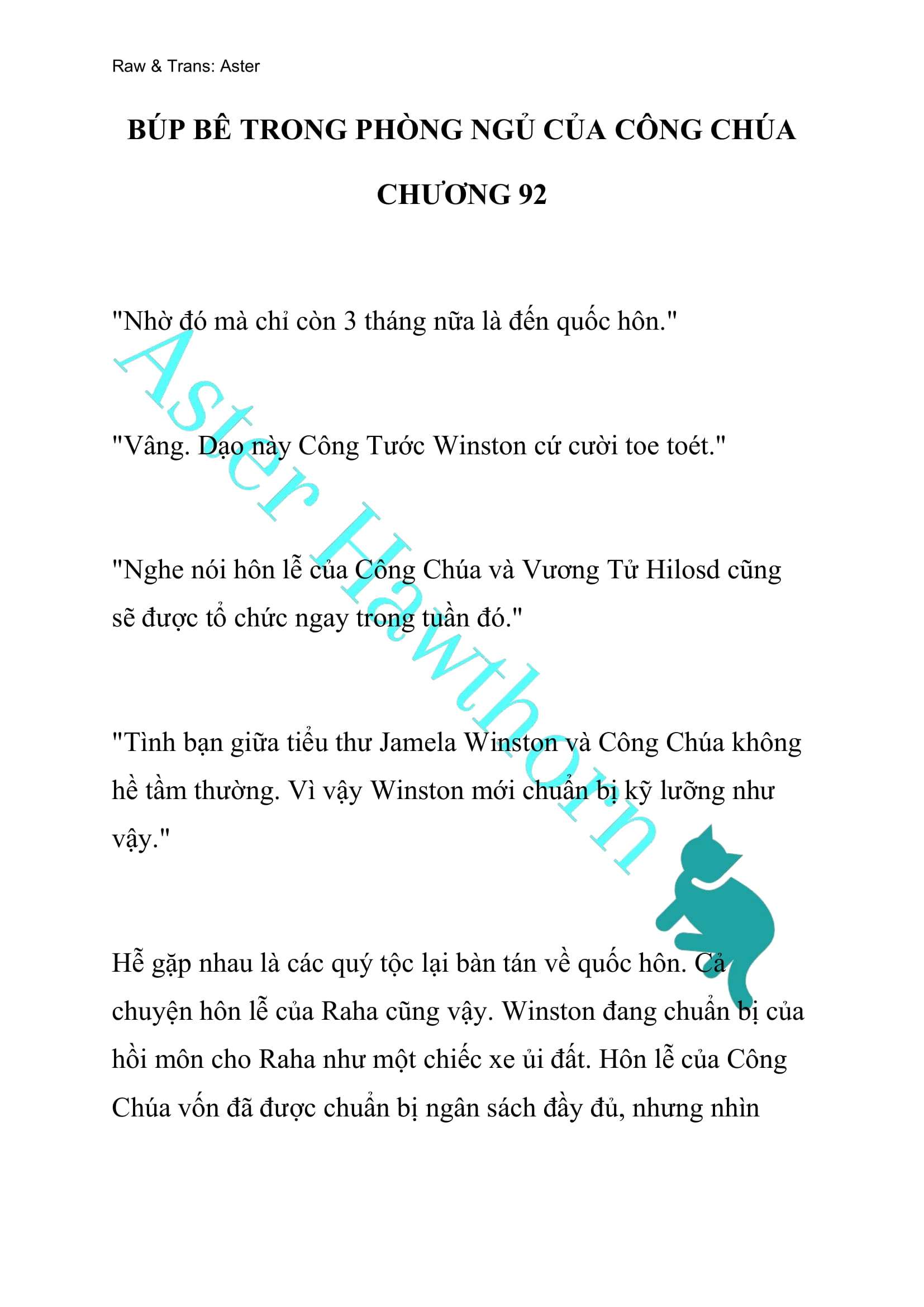 [NOVEL] Búp Bê Trong Phòng Ngủ Của Công Chúa Chap 92 - Next Chap 93