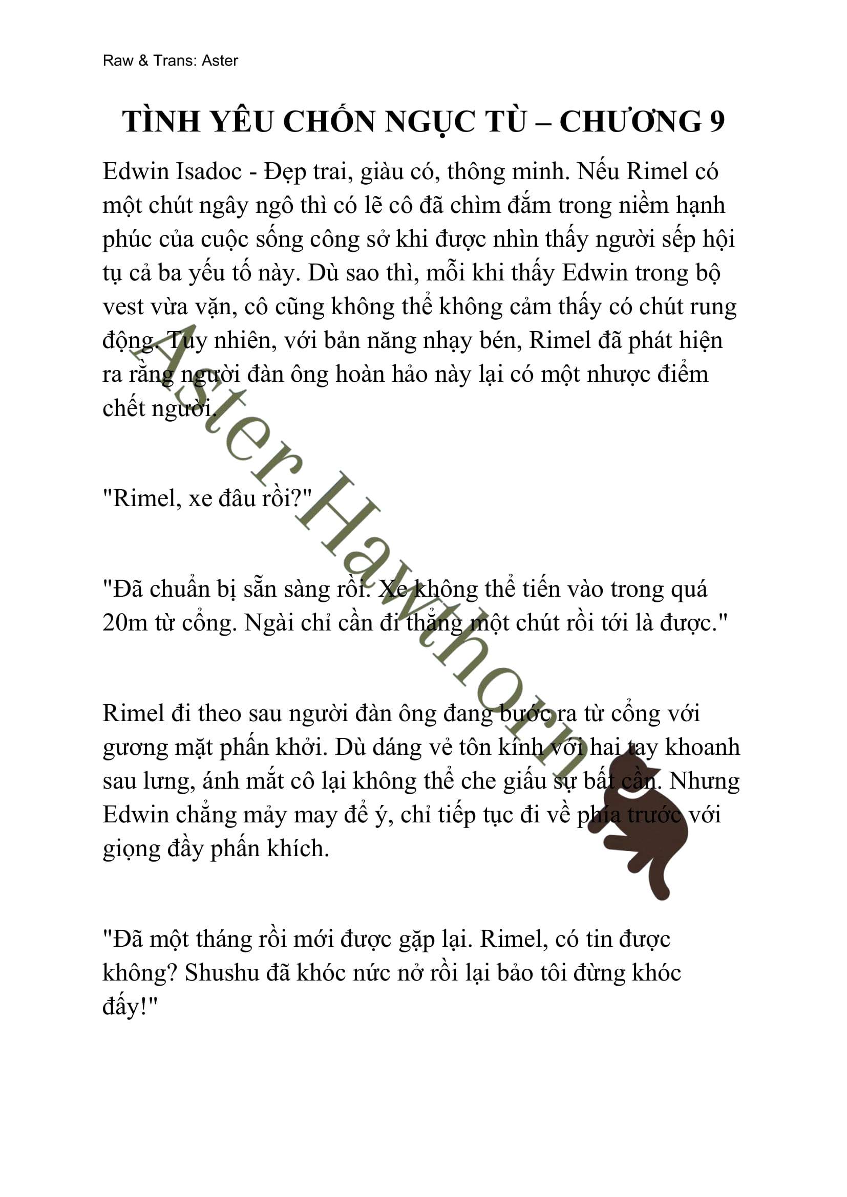 [NOVEL] Tình Yêu Chốn Ngục Tù Chap 9 - Next Chap 10