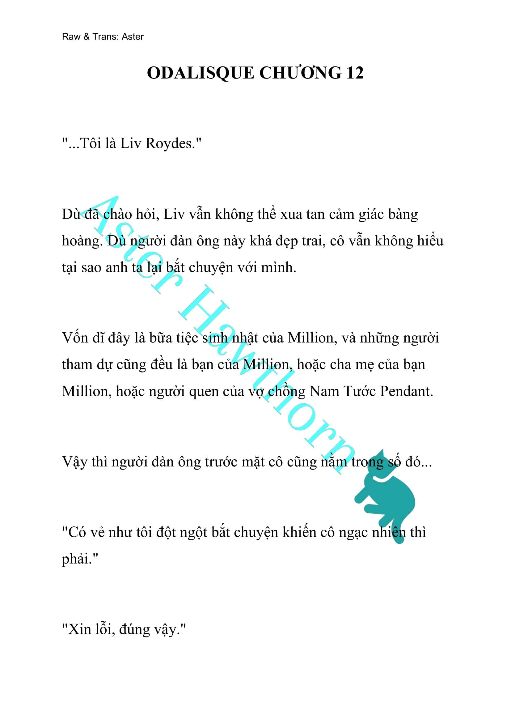 [NOVEL] Odalisque Chap 12 - Next Chap 13