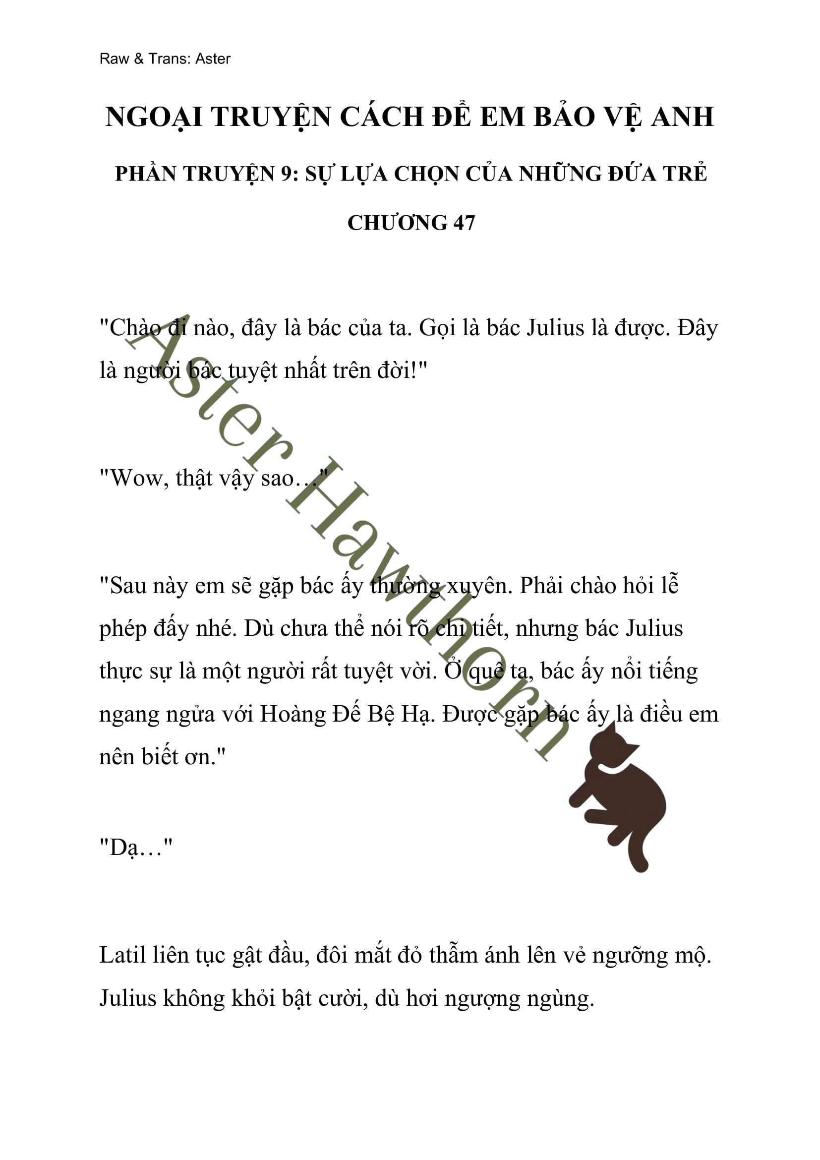 [NOVEL] Ngoại Truyện Cách Để Em Bảo Vệ Anh Chap 47 - Trang 2