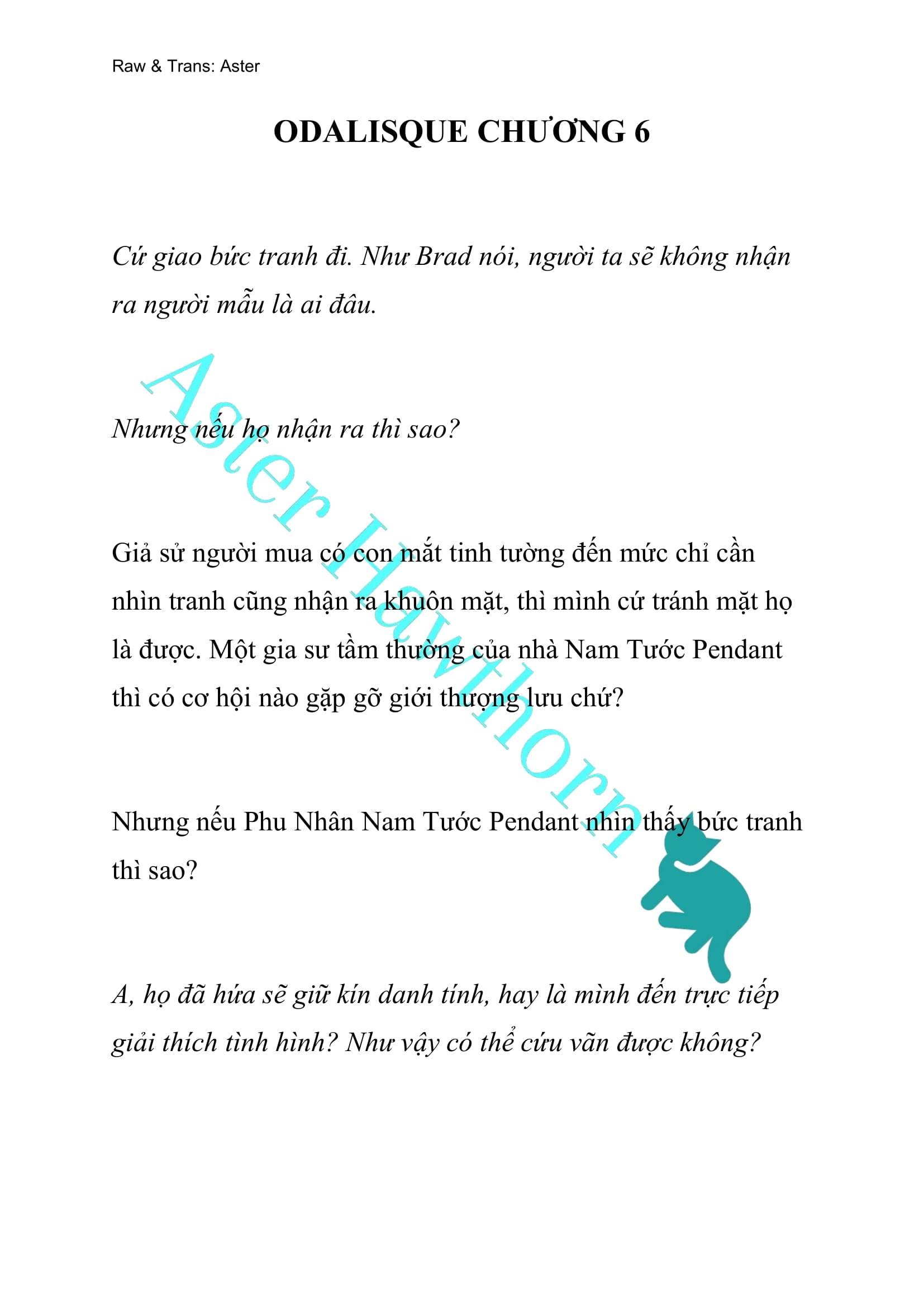 [NOVEL] Odalisque Chap 6 - Next Chap 7