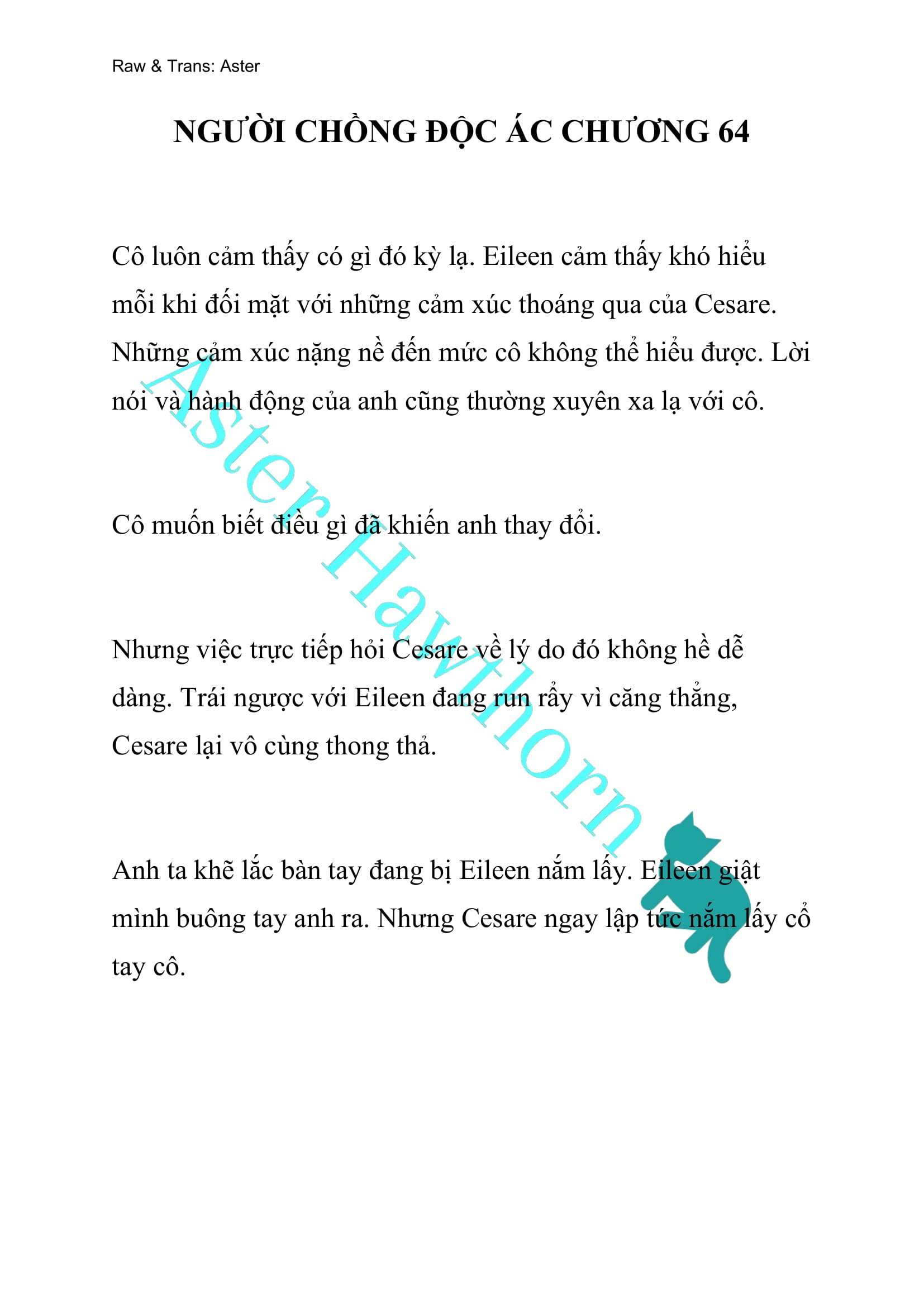 [NOVEL] Người Chồng Độc Ác Chap 64 - Next Chap 65