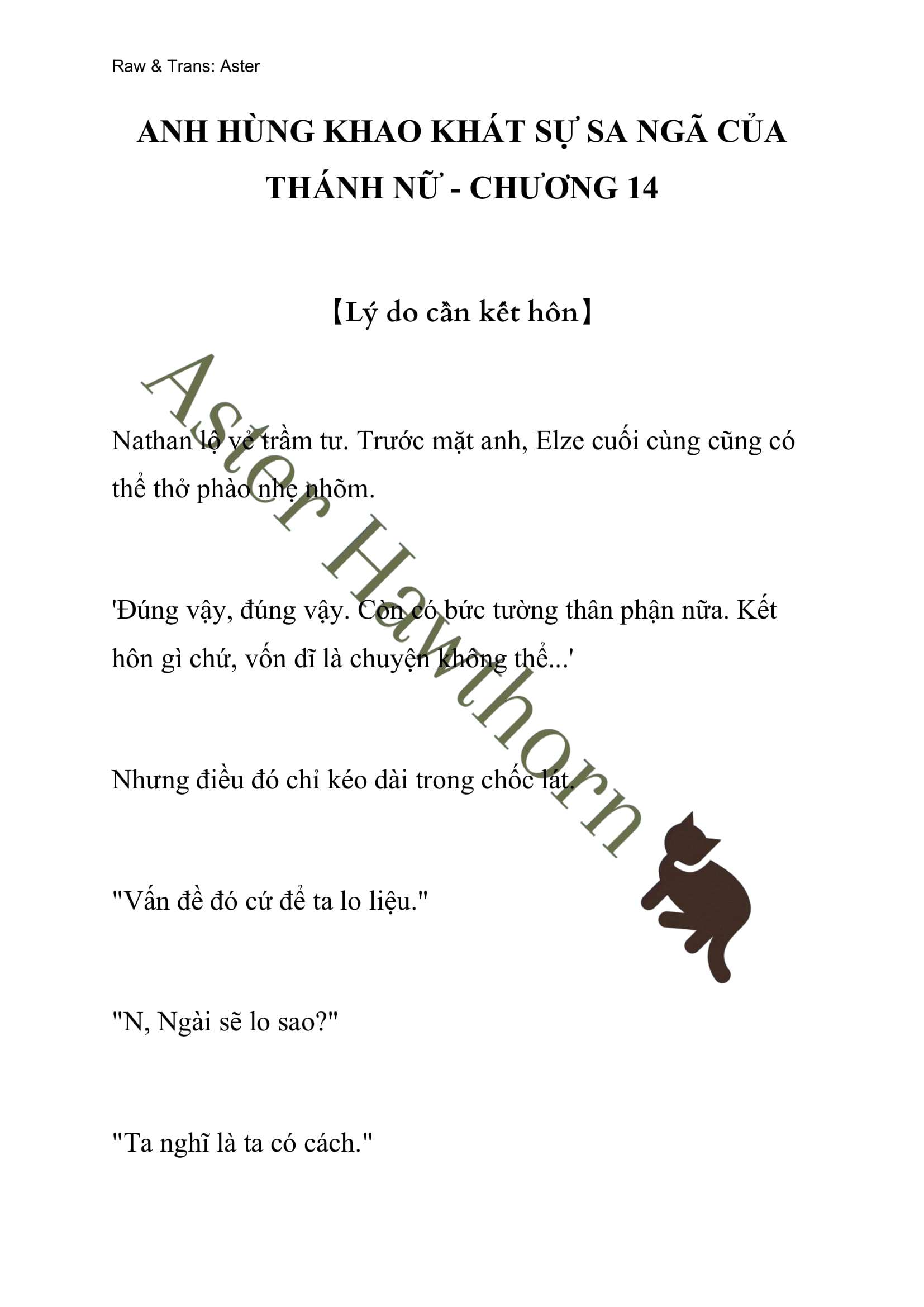 Anh Hùng Khao Khát Sự Sa Ngã Của Thánh Nữ Chap 14 - Next Chap 15