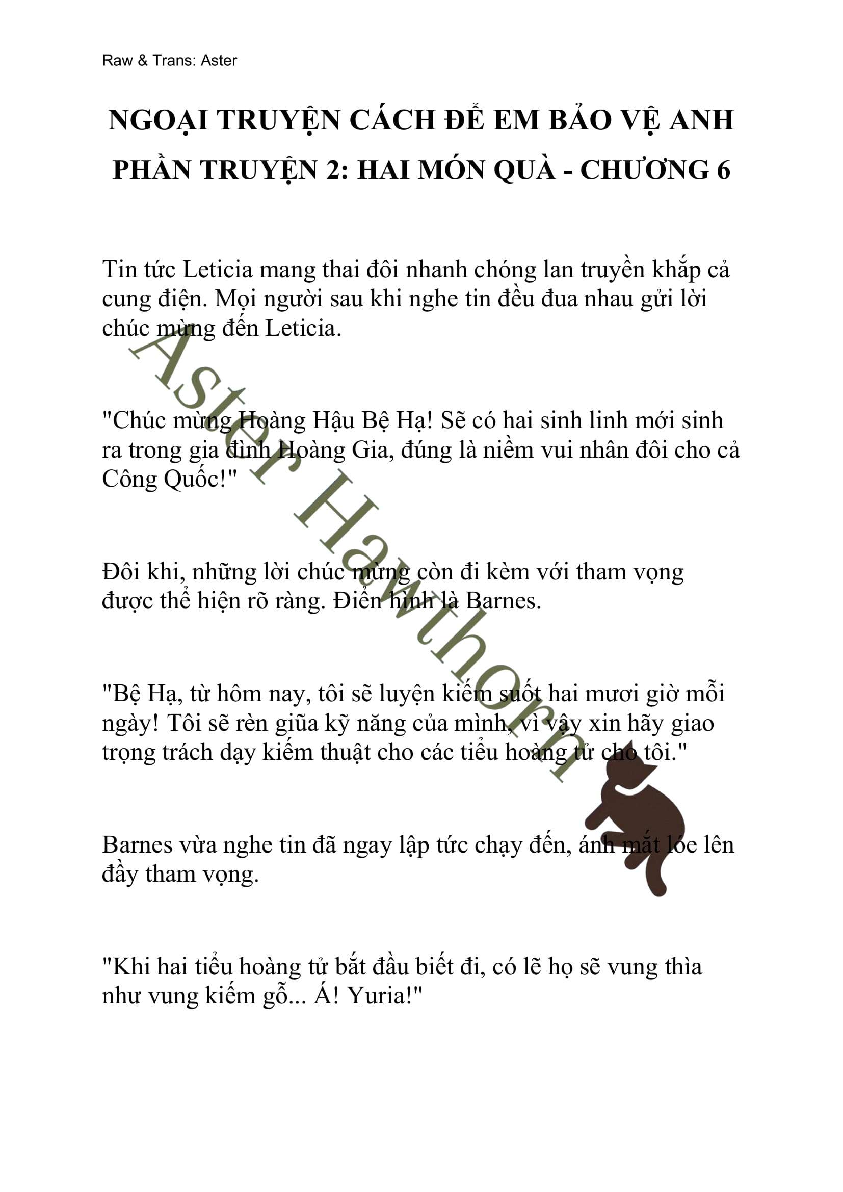 [NOVEL] Ngoại Truyện Cách Để Em Bảo Vệ Anh Chap 6 - Trang 2