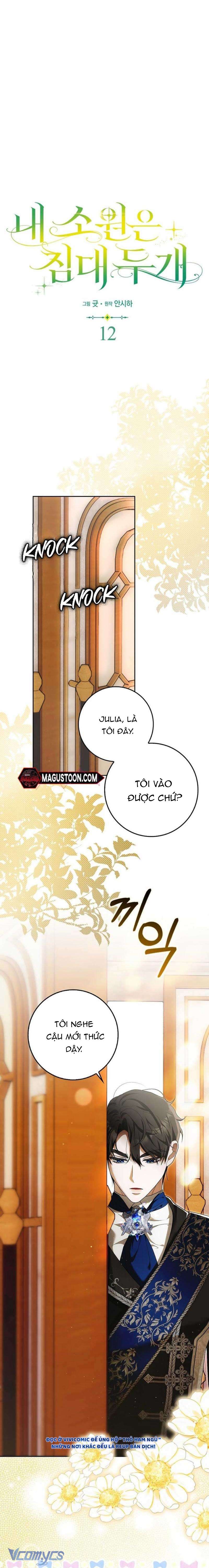[15+] Tôi Không Muốn Ngủ Chung Giường Với Ngài Đâu! Chap 12 - Next Chap 13