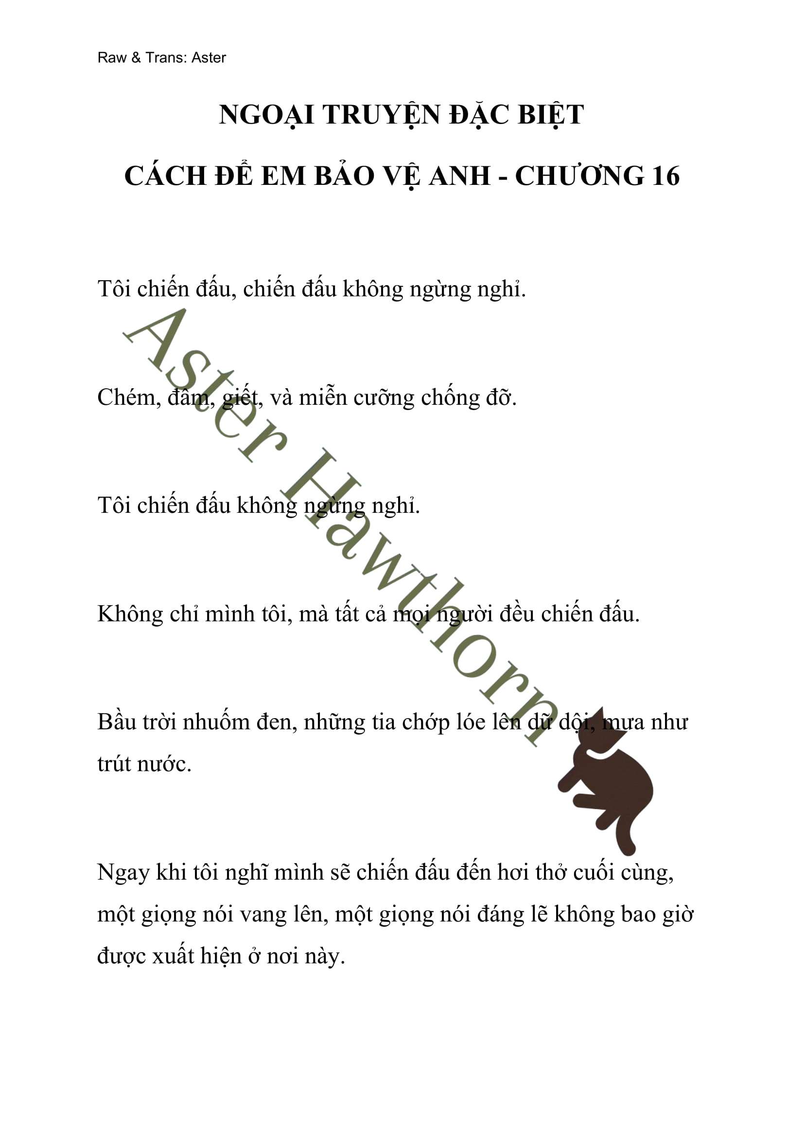 [NOVEL] Ngoại Truyện Cách Để Em Bảo Vệ Anh Chap 70 - Next Chap 71