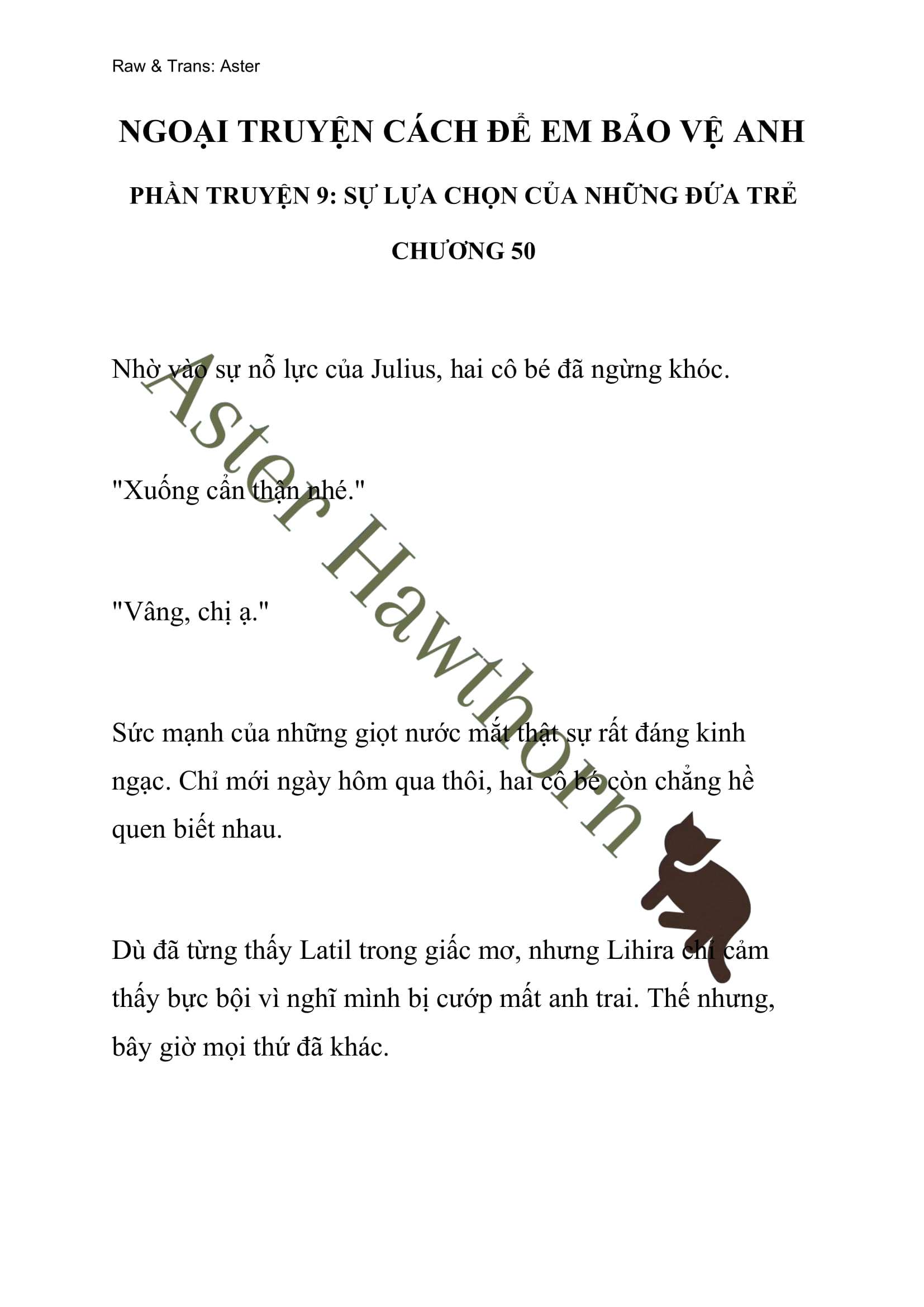 [NOVEL] Ngoại Truyện Cách Để Em Bảo Vệ Anh Chap 50 - Next Chap 51