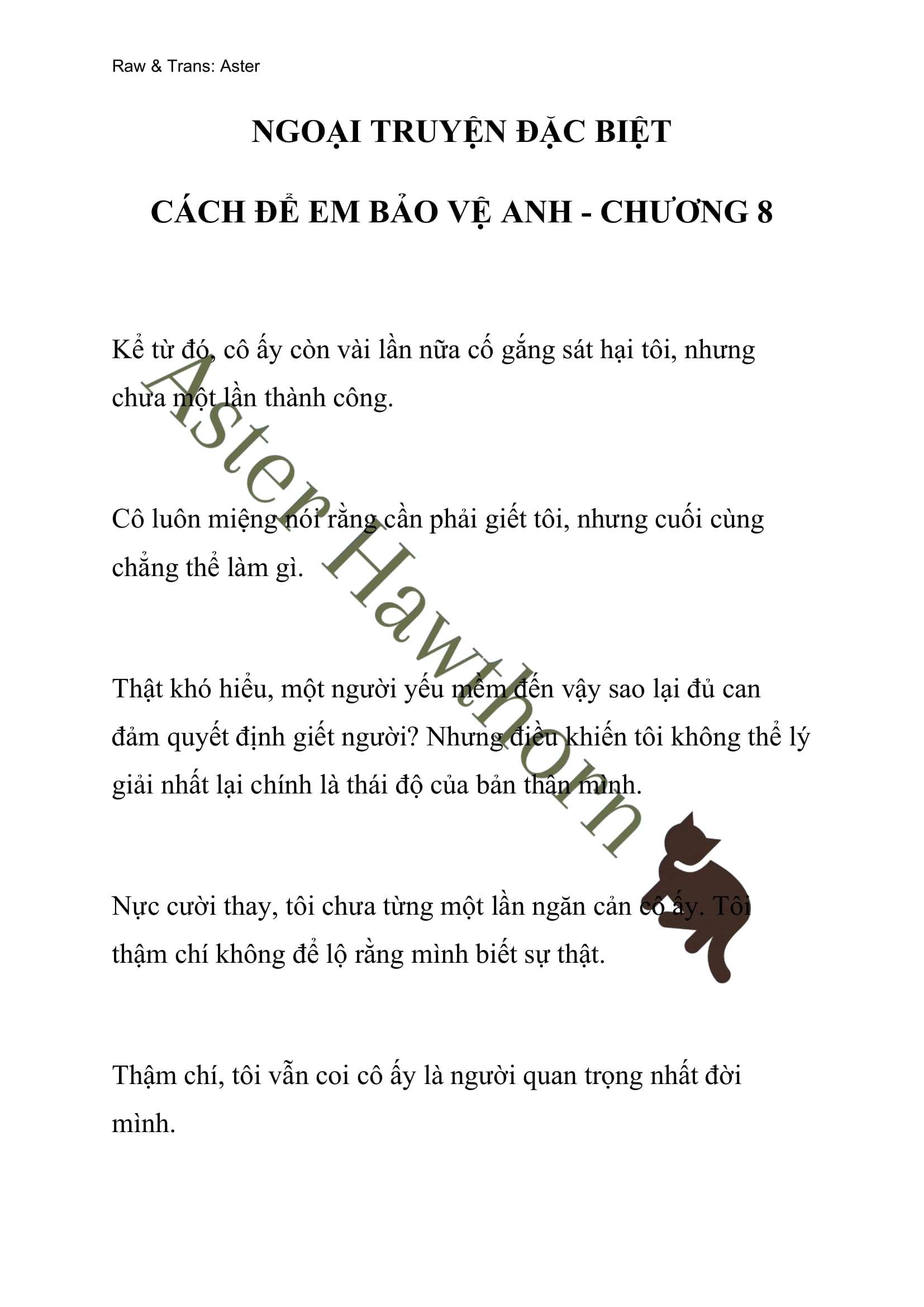 [NOVEL] Ngoại Truyện Cách Để Em Bảo Vệ Anh Chap 62 - Next Chap 63