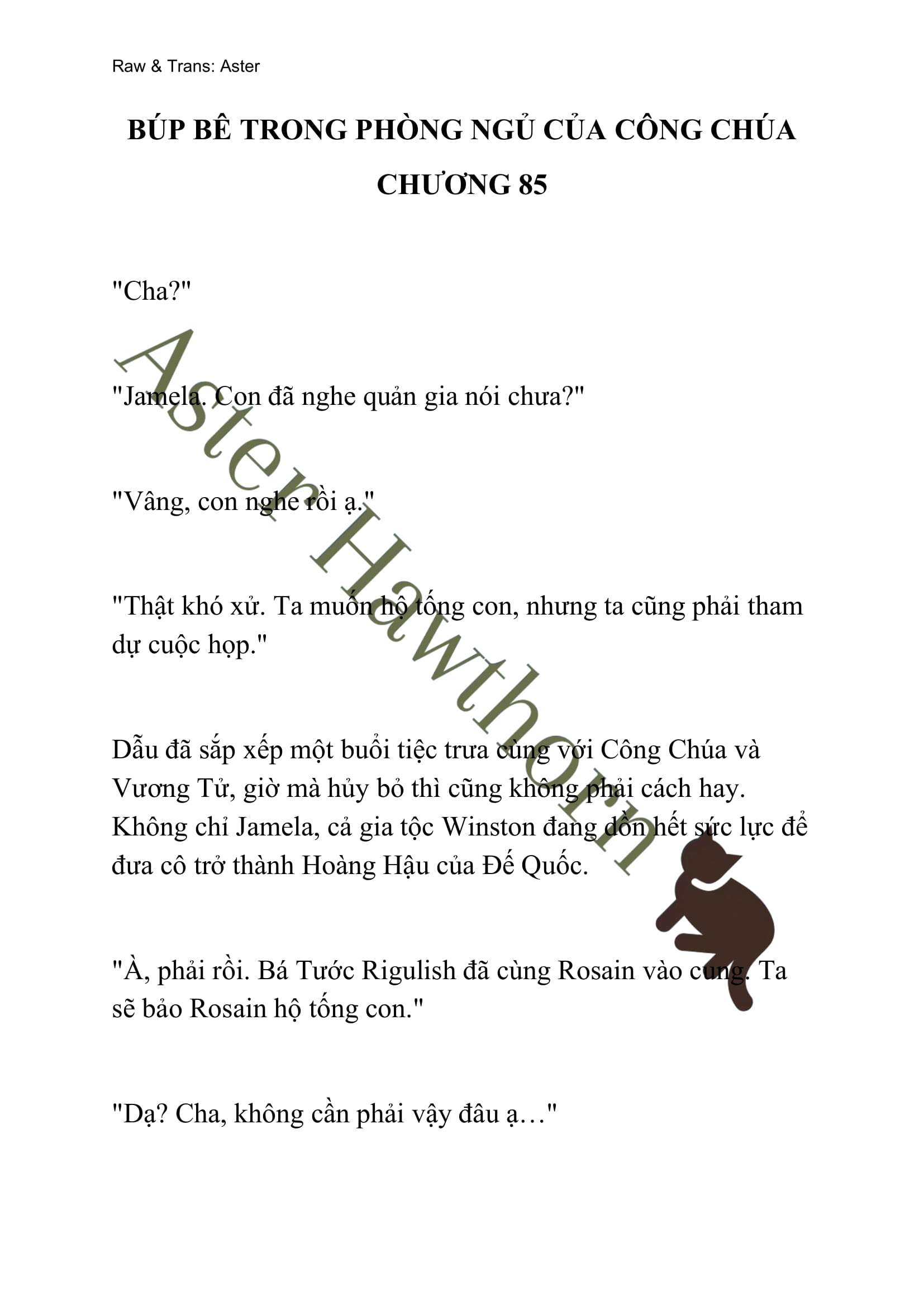 [NOVEL] Búp Bê Trong Phòng Ngủ Của Công Chúa Chap 85 - Trang 2