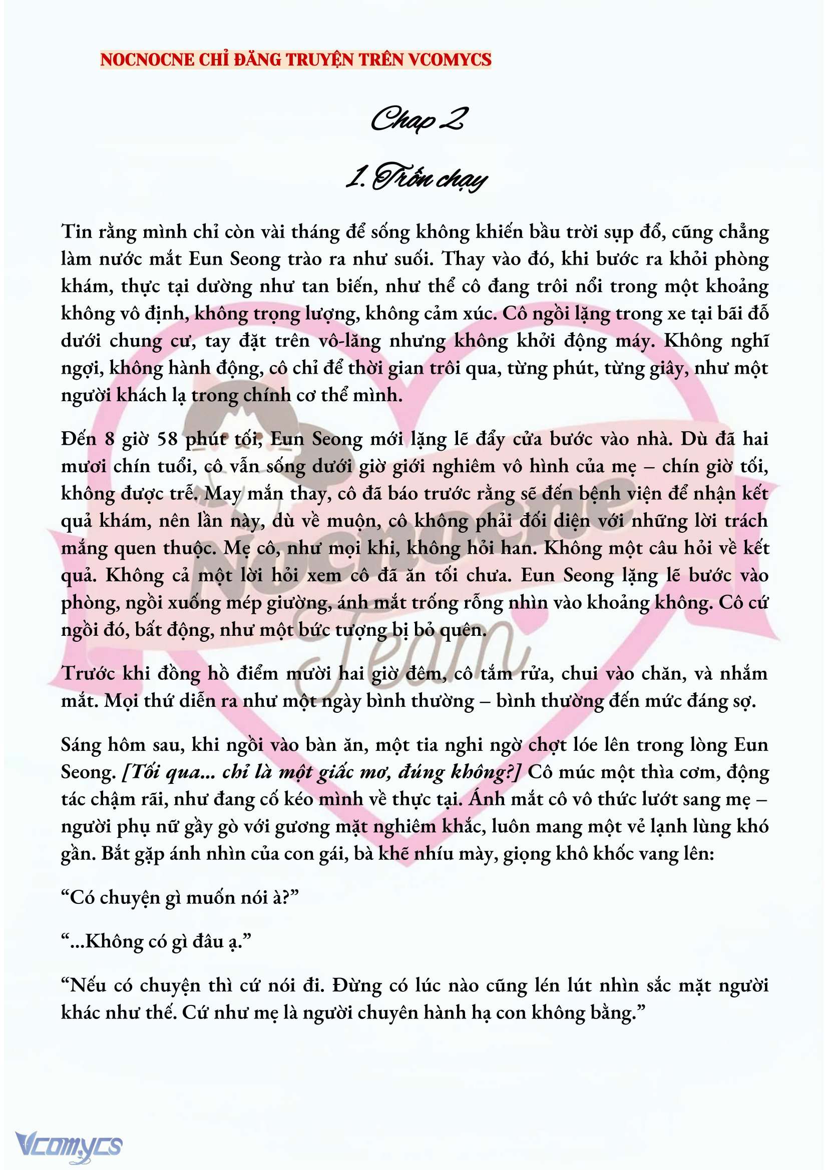 [NOVEL] CHÚNG TA KẾT THÚC VÀO MÙA THU Chap 2 - Next Chap 3