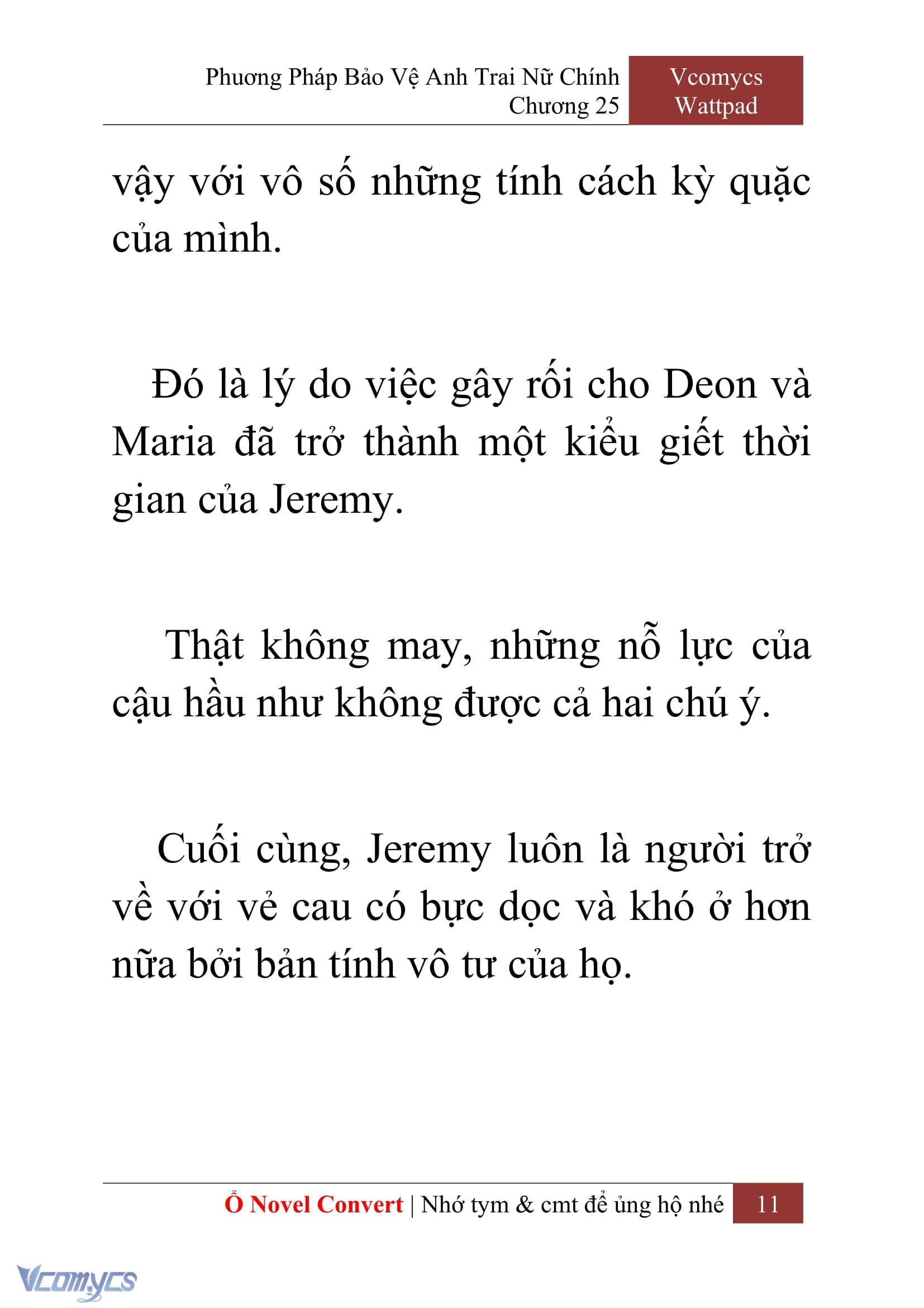 [Novel] Phương Pháp Bảo Vệ Anh Trai Nữ Chính Chap 25 - Next 