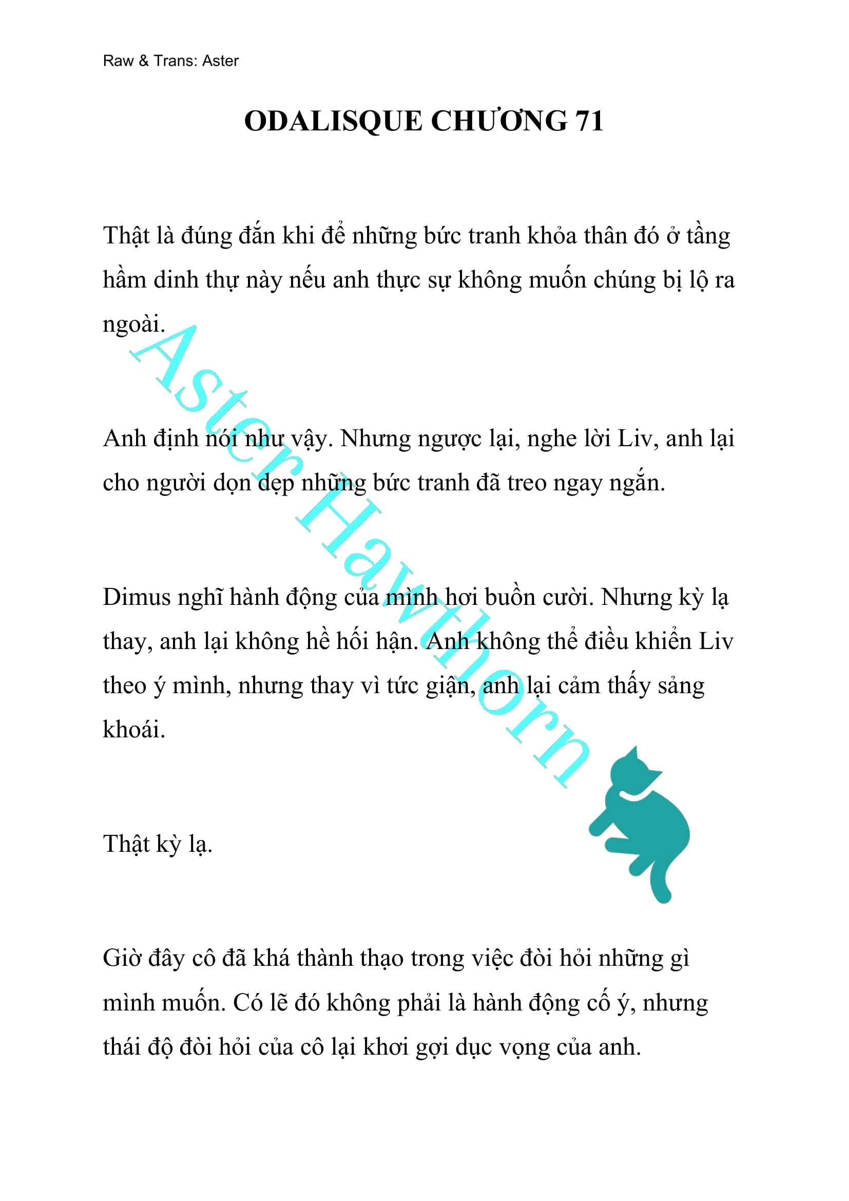 [NOVEL] Odalisque Chap 71 - Next Chap 72