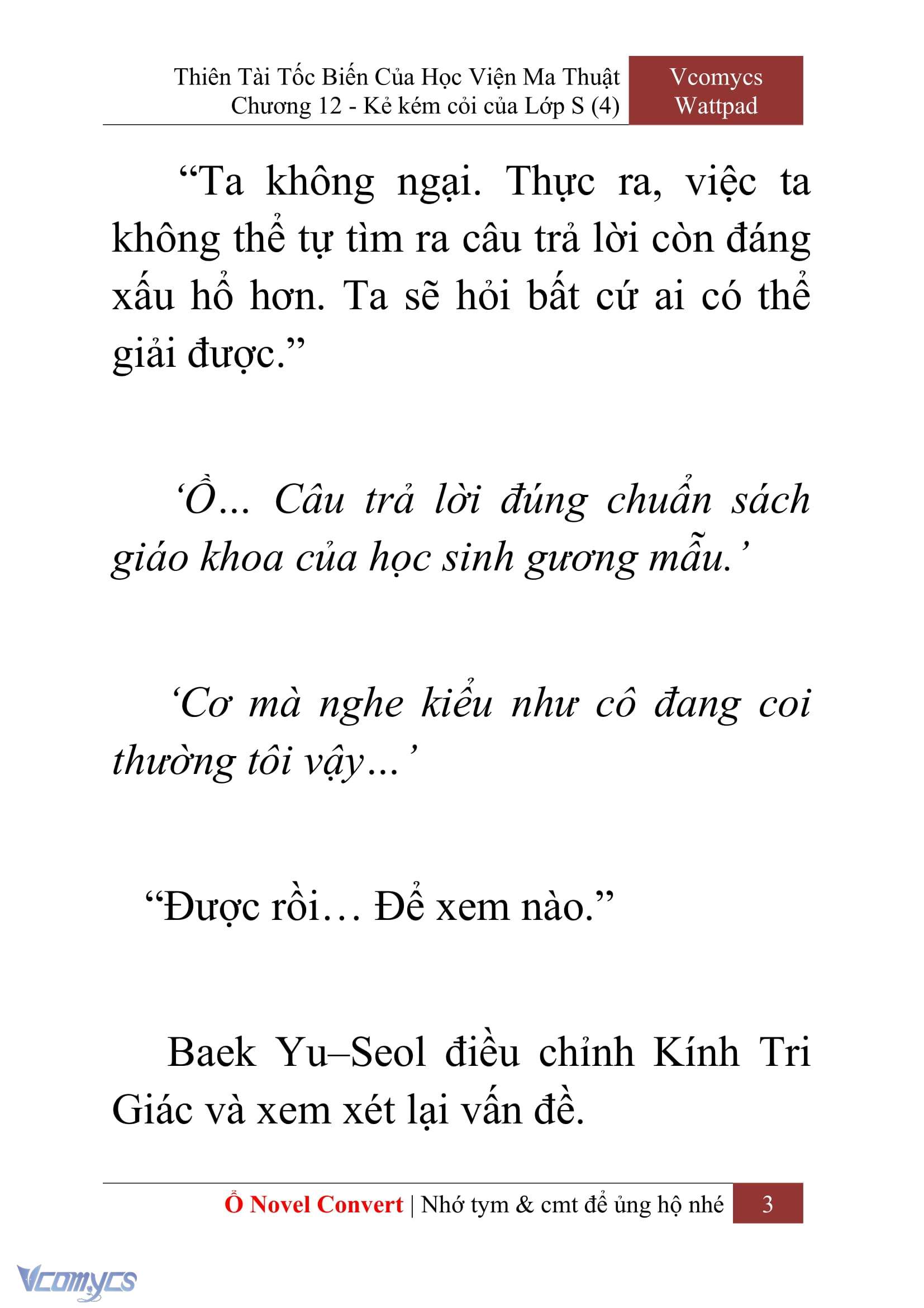 [Novel] Thiên Tài Tốc Biến Của Học Viện Ma Thuật Chap 12 - Next 