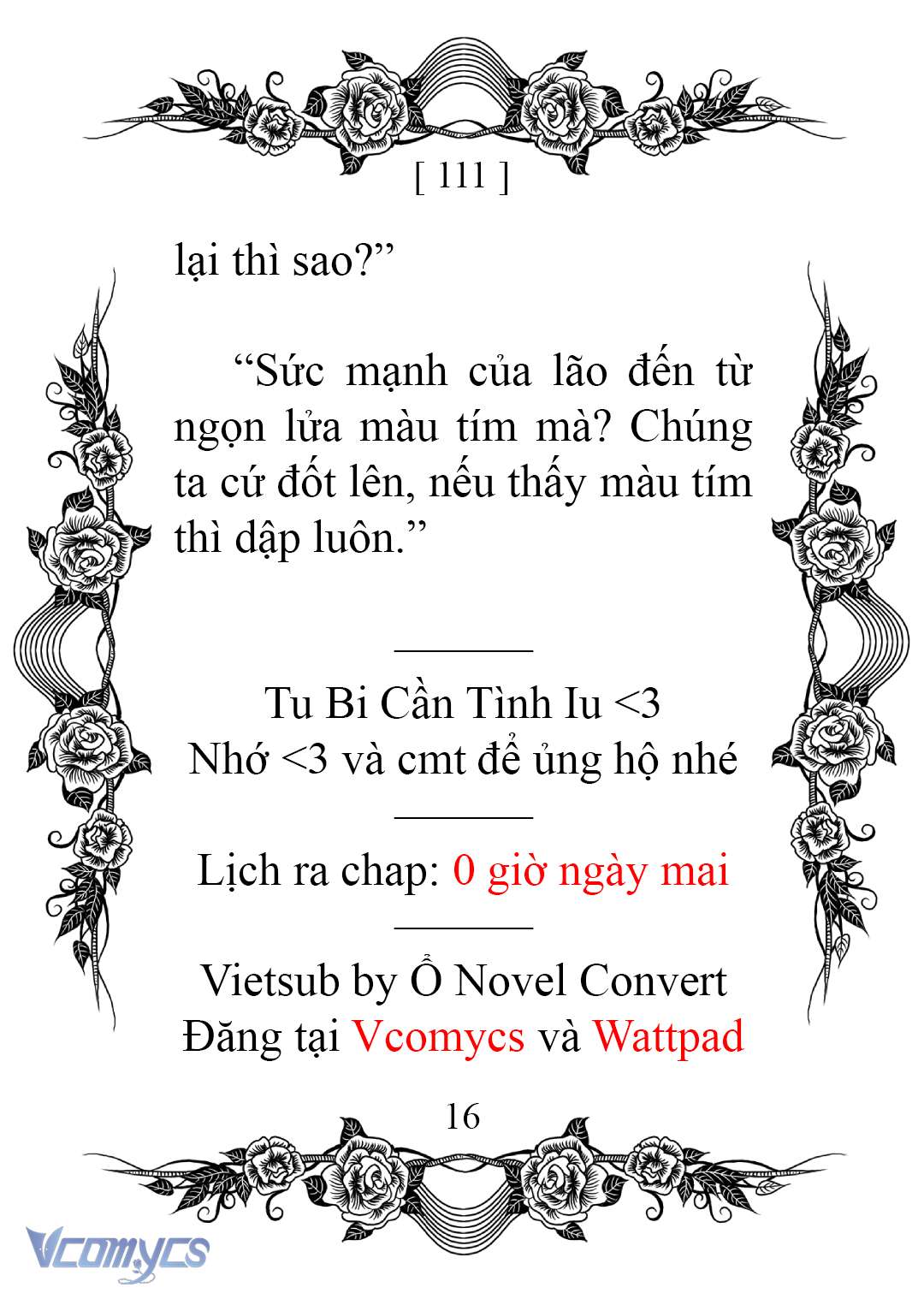 [Novel] Chào Mừng Đến Với Dinh Thự Hoa Hồng Chap 111 - Next Chap 112