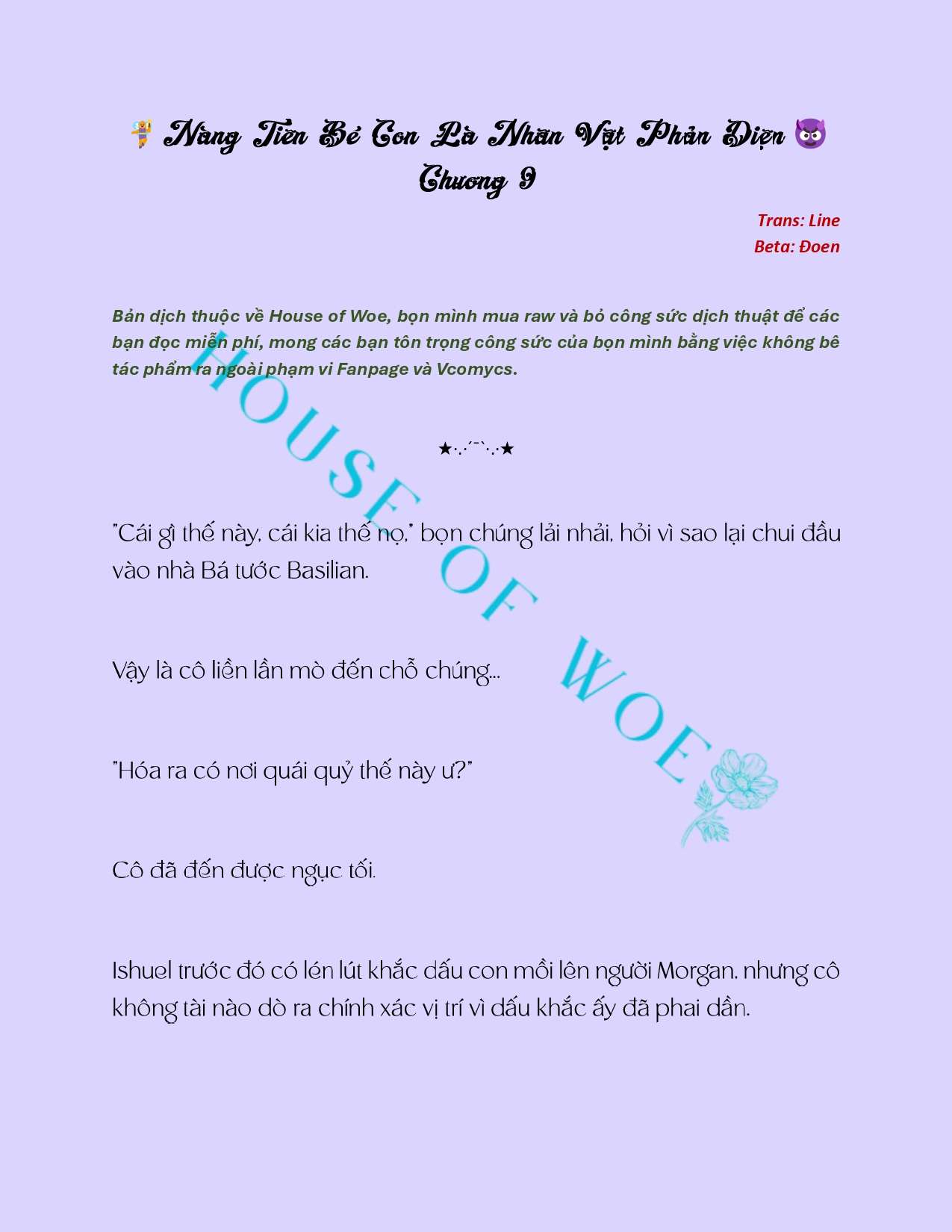 [NOVEL] NÀNG TIÊN BÉ CON LÀ NHÂN VẬT PHẢN DIỆN Chap 9 - Next Chap 10