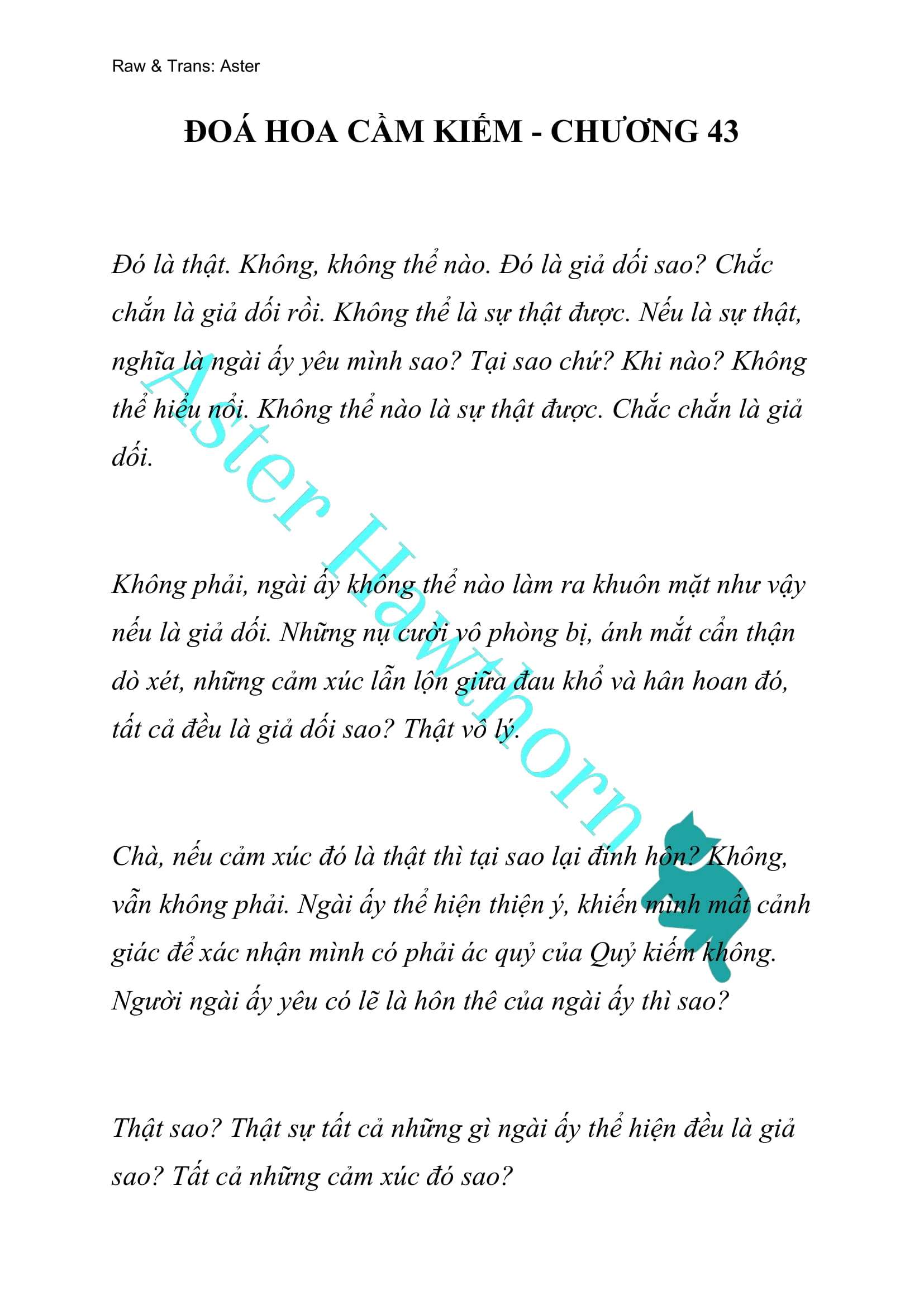 [NOVEL] Đóa Hoa Cầm Kiếm Chap 43 - Next Chap 44