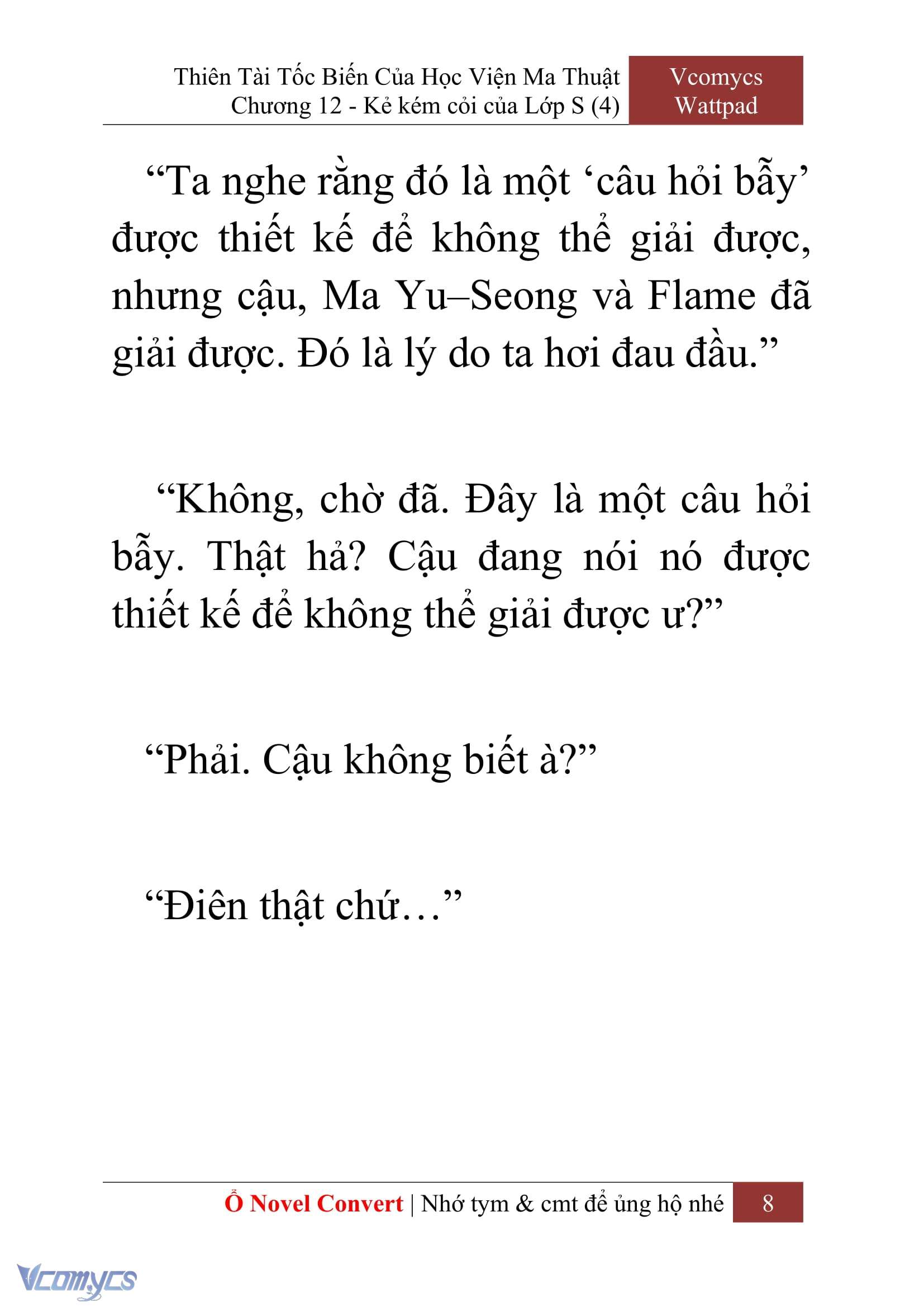 [Novel] Thiên Tài Tốc Biến Của Học Viện Ma Thuật Chap 12 - Next 