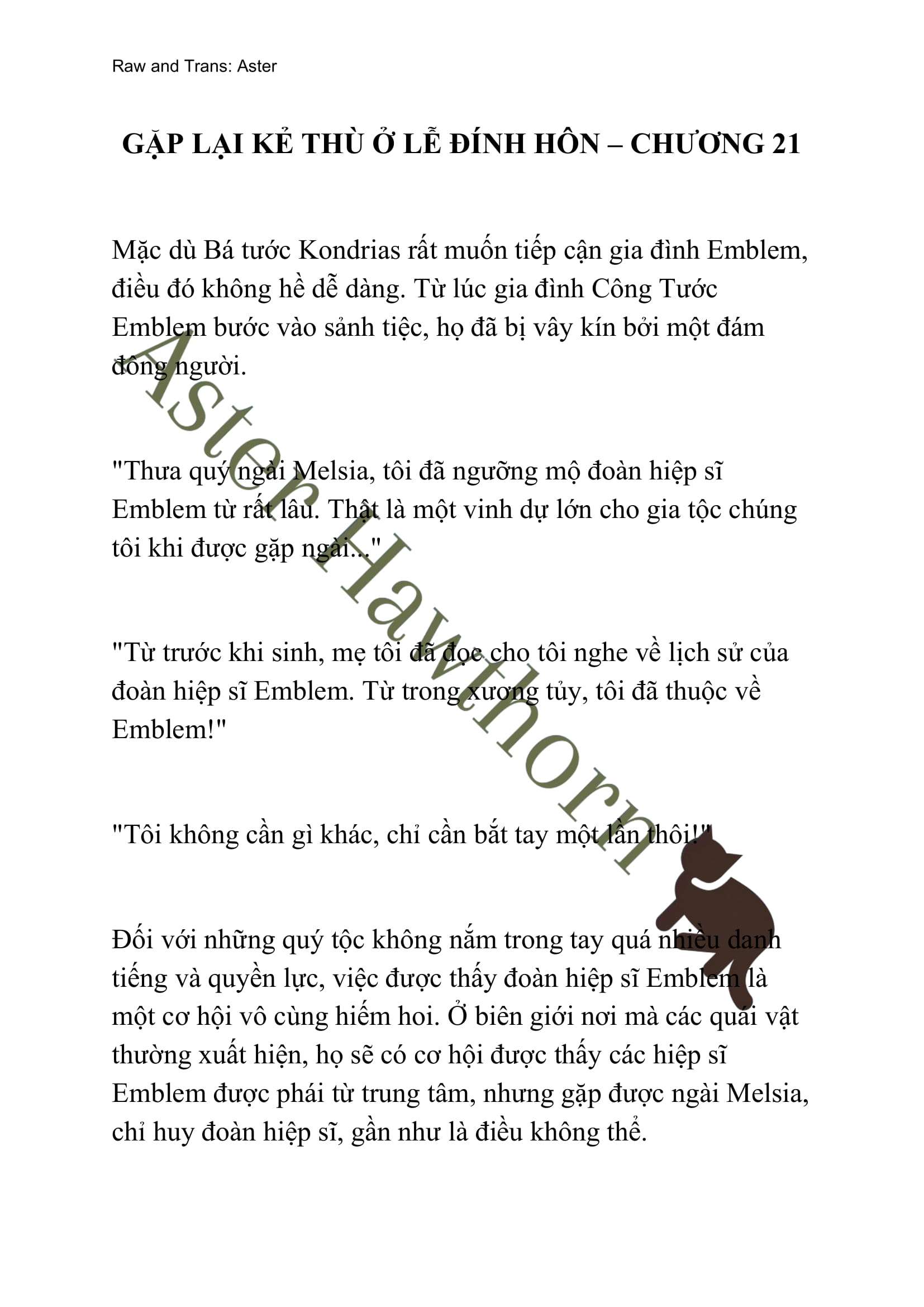 [NOVEL] Gặp Lại Kẻ Thù Ở Lễ Đính Hôn Chap 21 - Next Chap 22