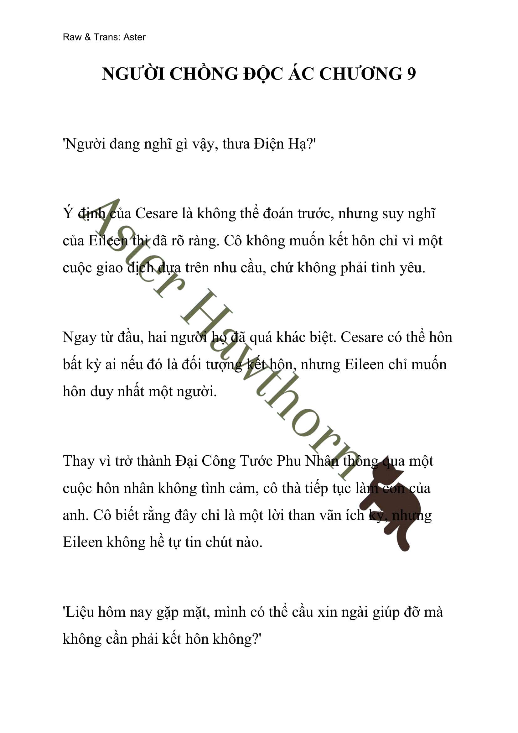[NOVEL] Người Chồng Độc Ác Chap 9 - Next Chap 10