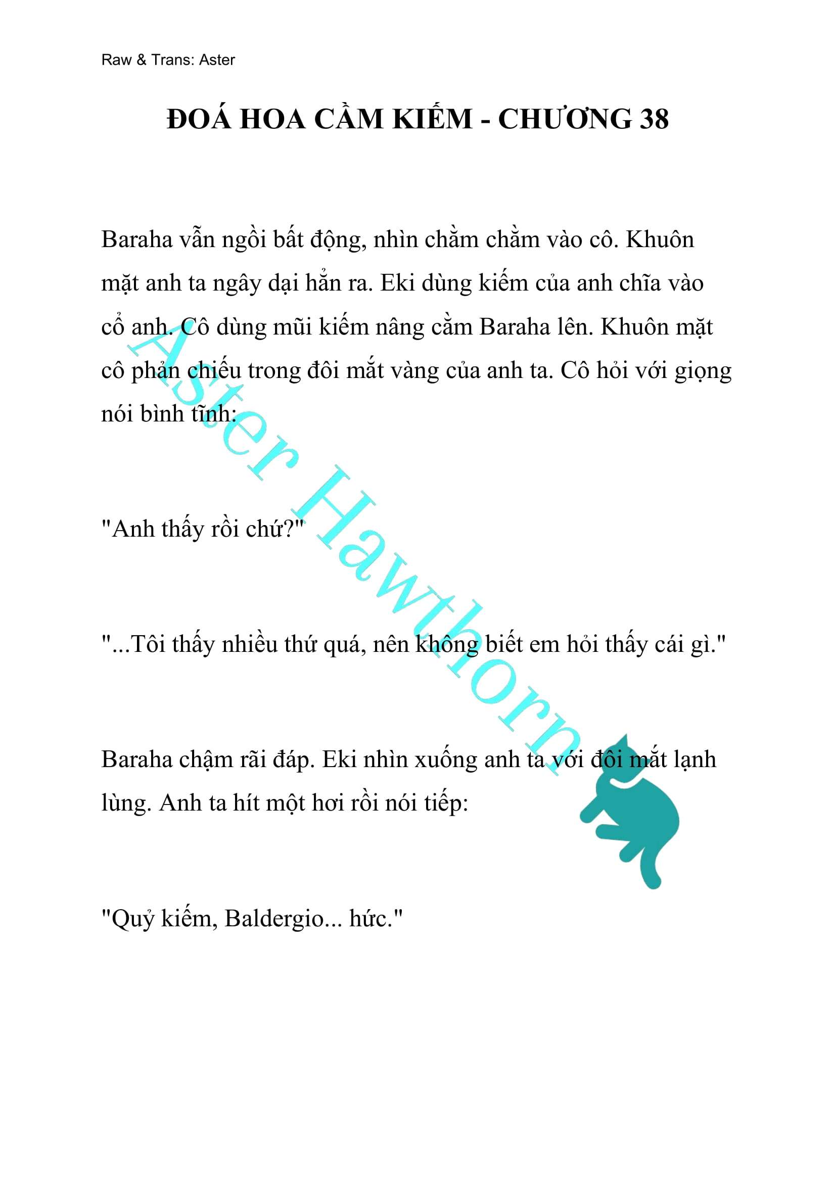 [NOVEL] Đóa Hoa Cầm Kiếm Chap 38 - Next Chap 39