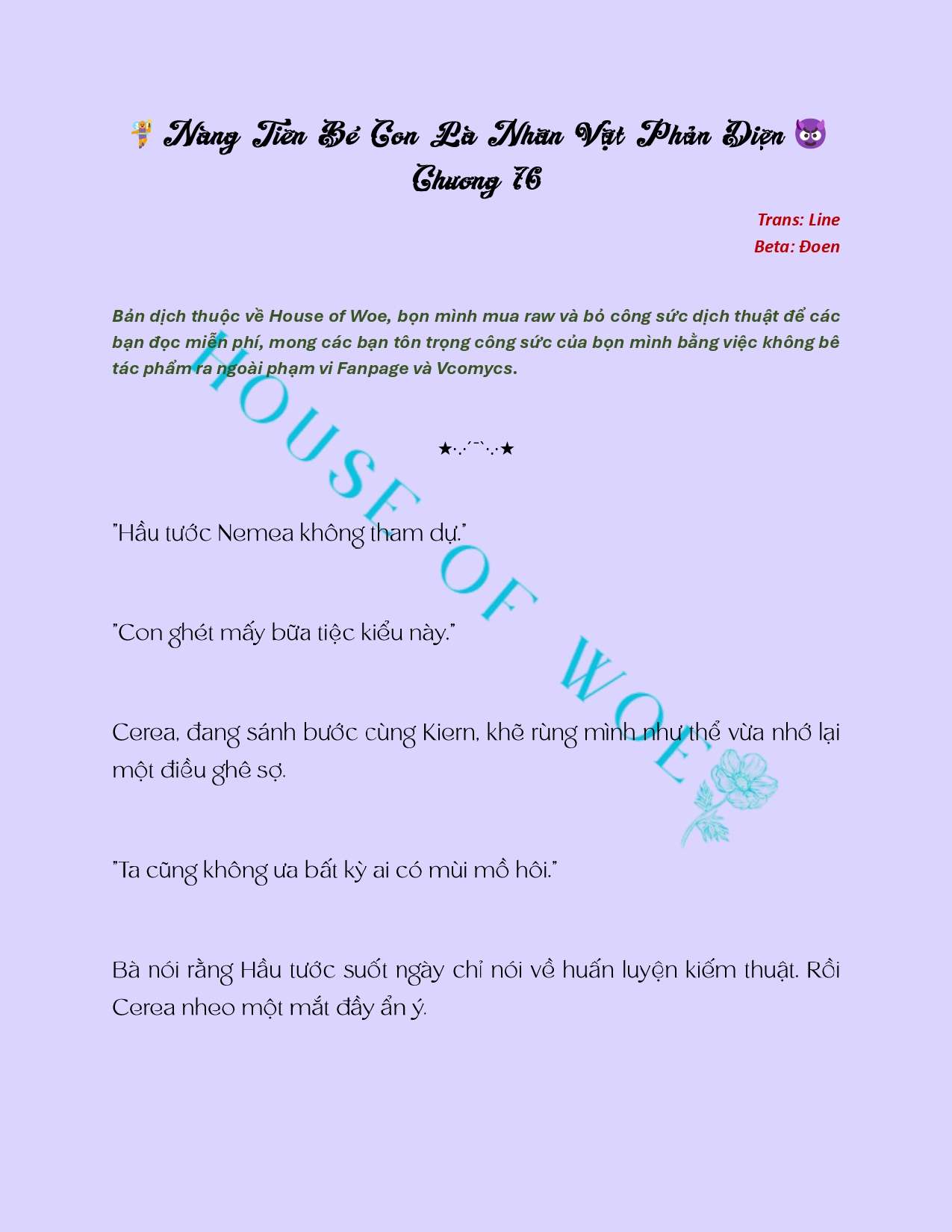 [NOVEL] NÀNG TIÊN BÉ CON LÀ NHÂN VẬT PHẢN DIỆN Chap 76 - Next 