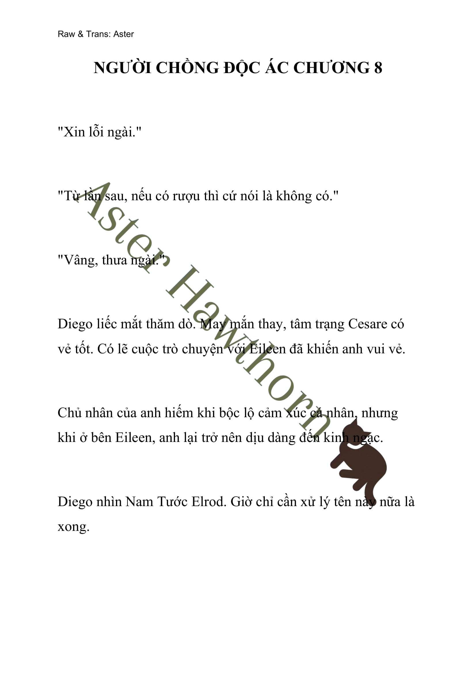[NOVEL] Người Chồng Độc Ác Chap 8 - Trang 2
