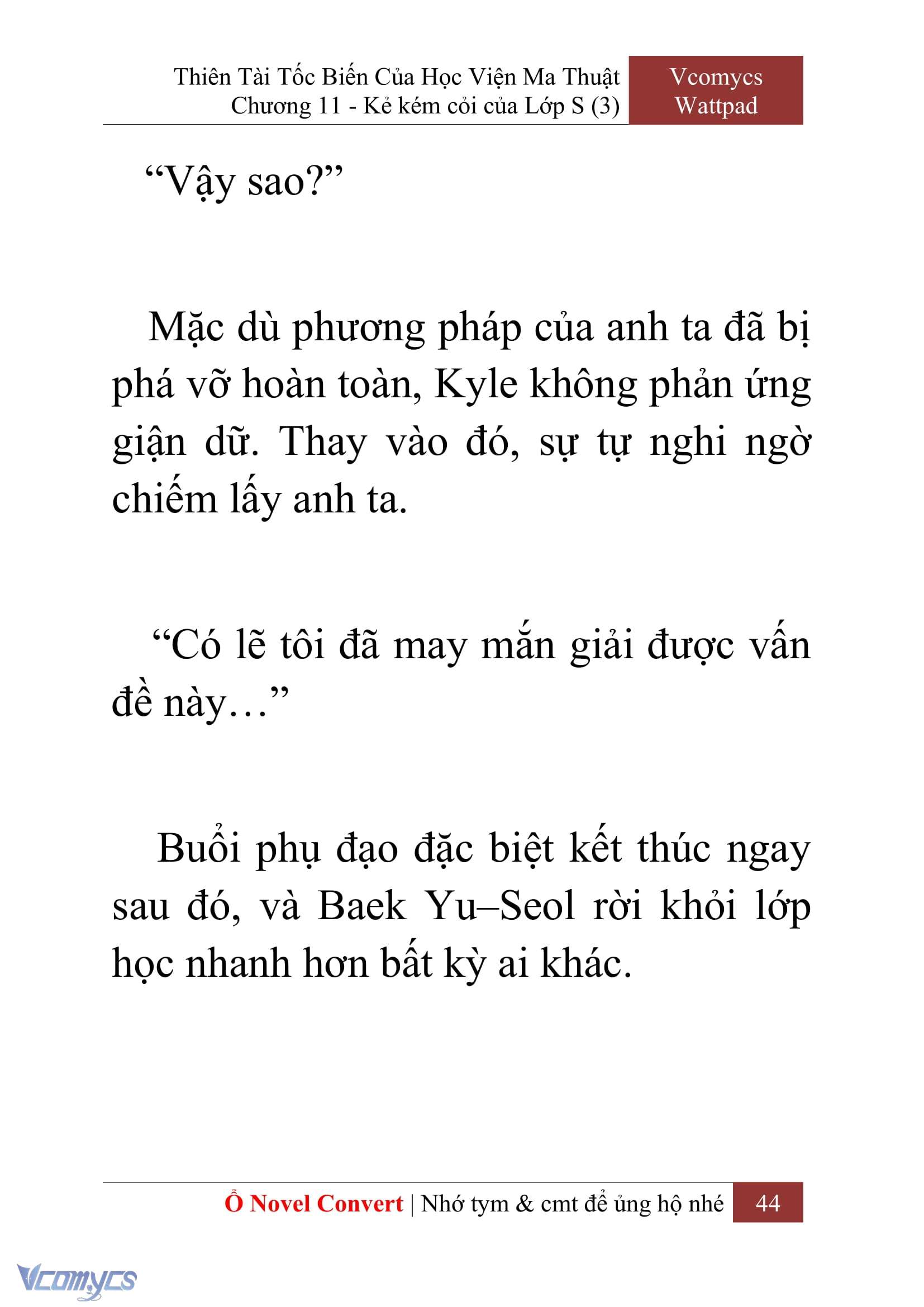[Novel] Thiên Tài Tốc Biến Của Học Viện Ma Thuật Chap 11 - Next Chap 12