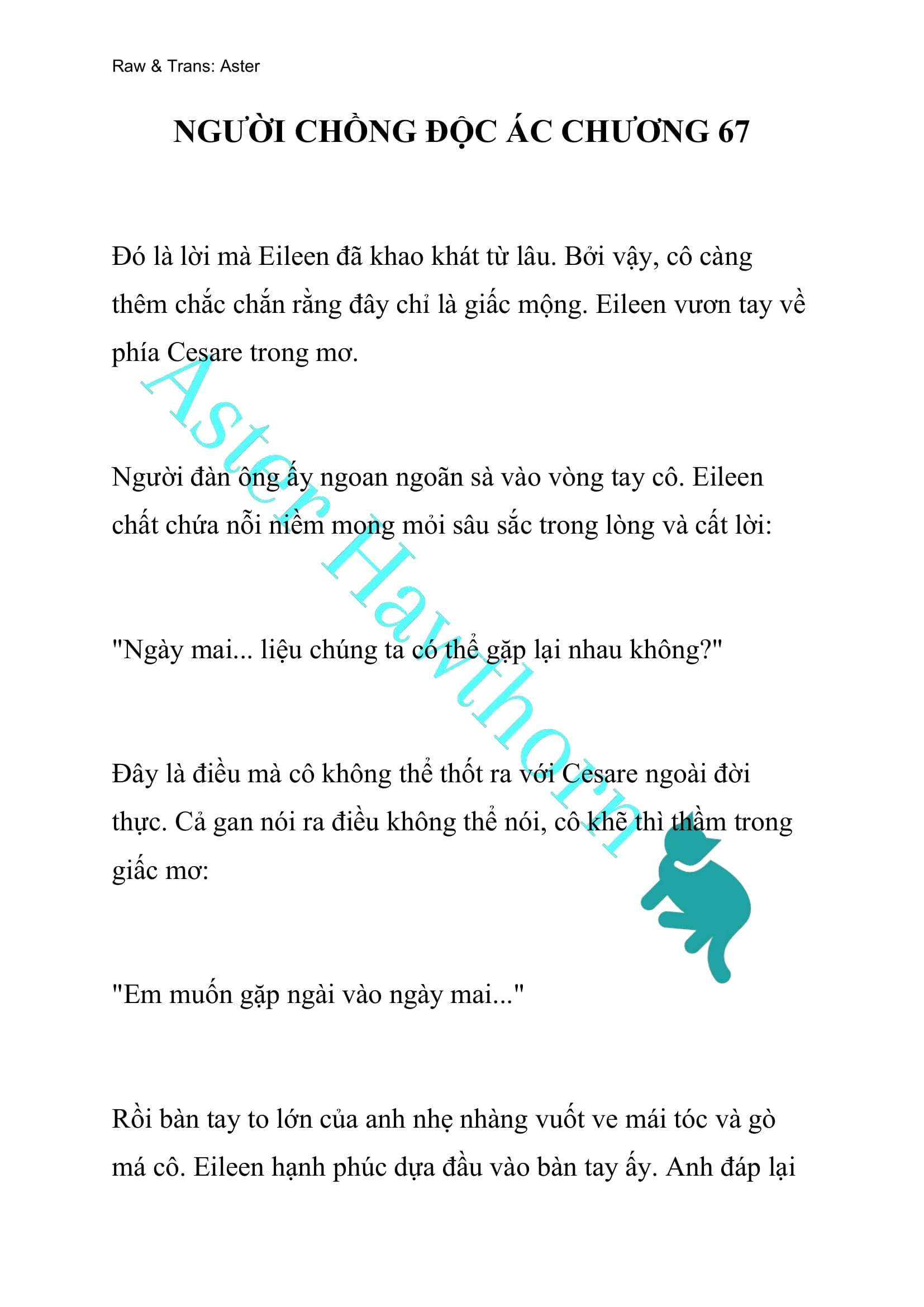 [NOVEL] Người Chồng Độc Ác Chap 67 - Next Chap 68