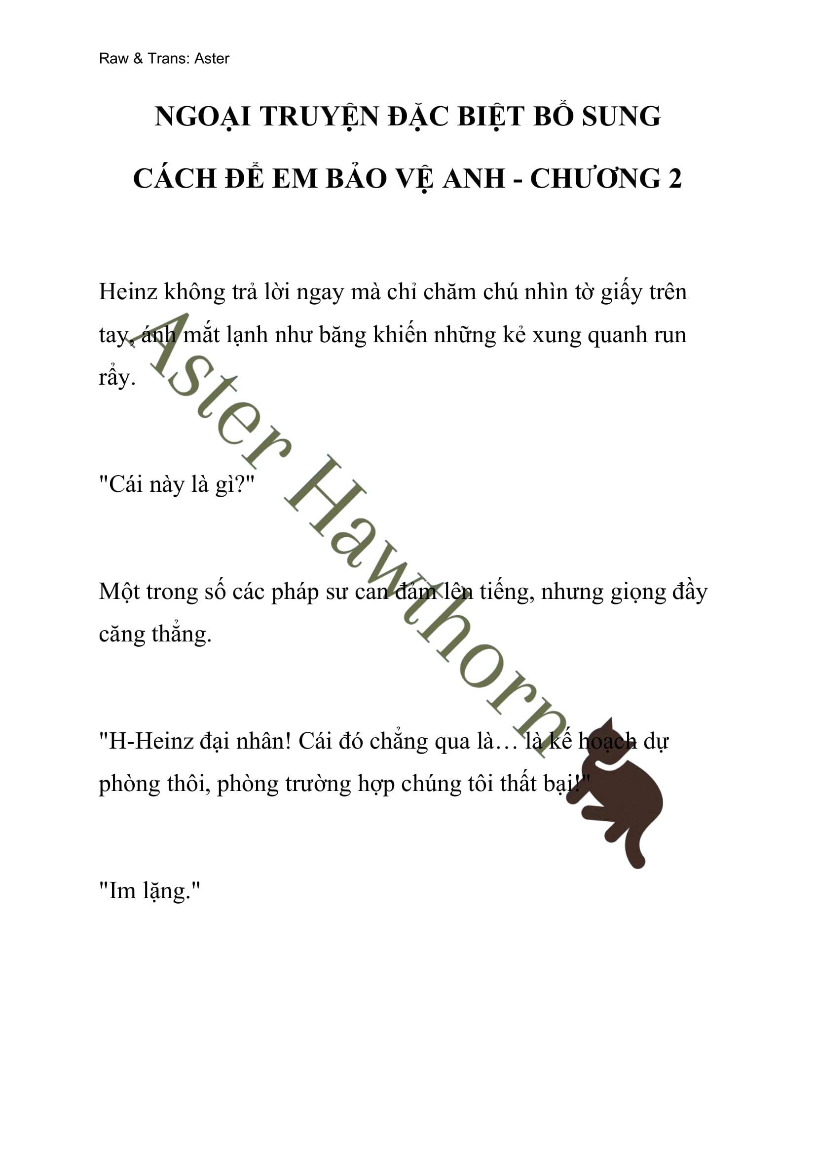 [NOVEL] Ngoại Truyện Cách Để Em Bảo Vệ Anh Chap 99 - Trang 2