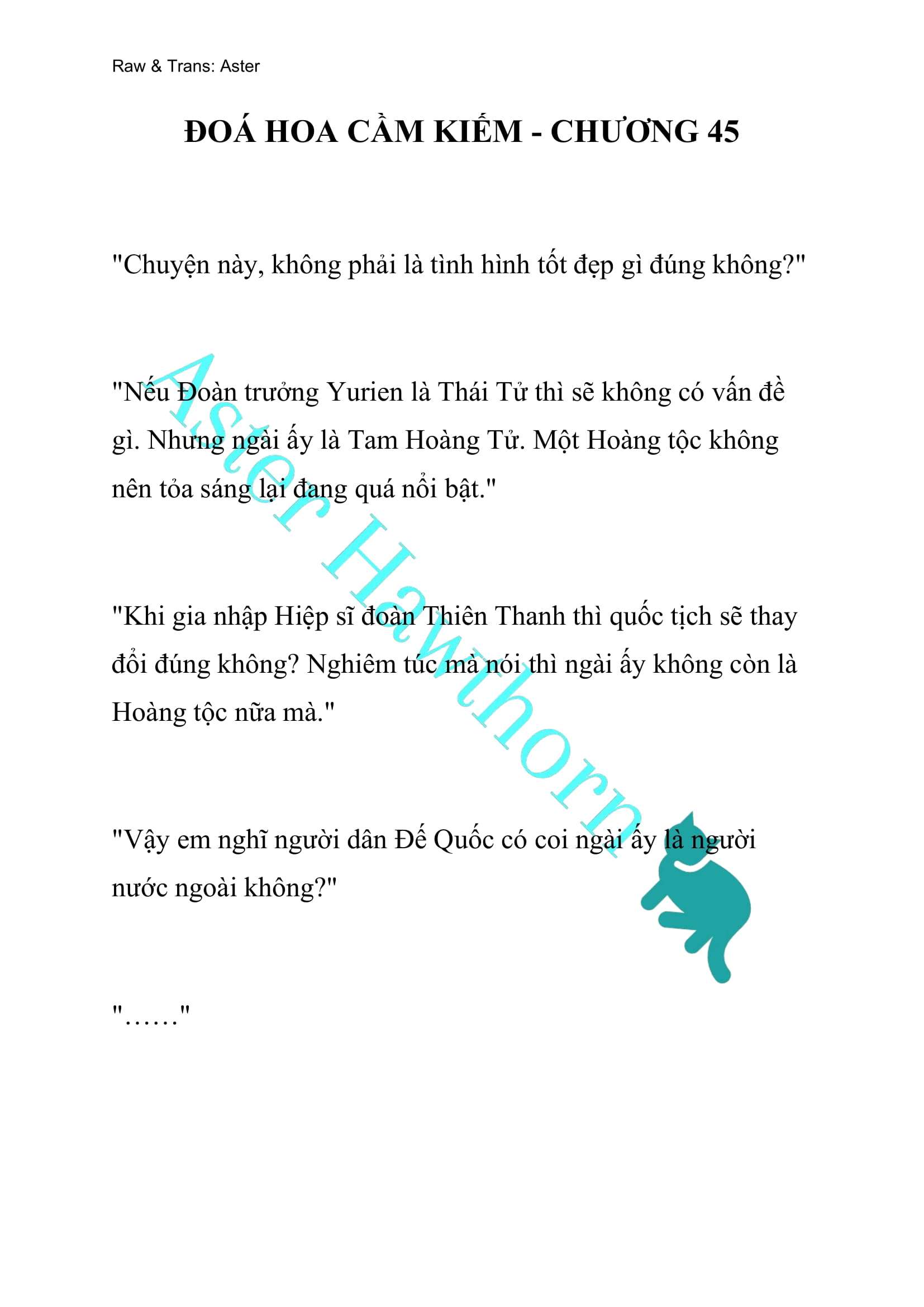 [NOVEL] Đóa Hoa Cầm Kiếm Chap 45 - Next 