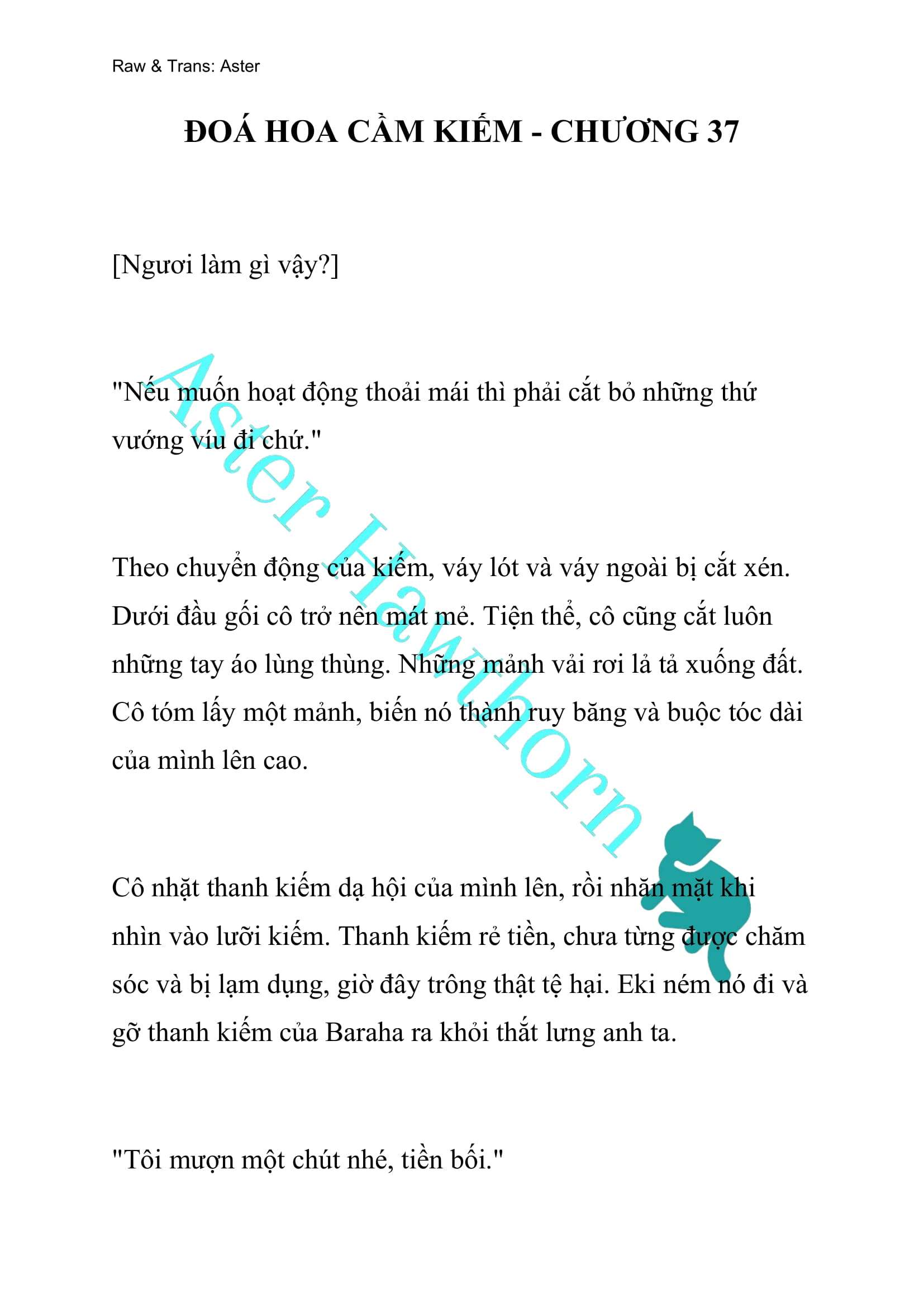 [NOVEL] Đóa Hoa Cầm Kiếm Chap 37 - Next Chap 38