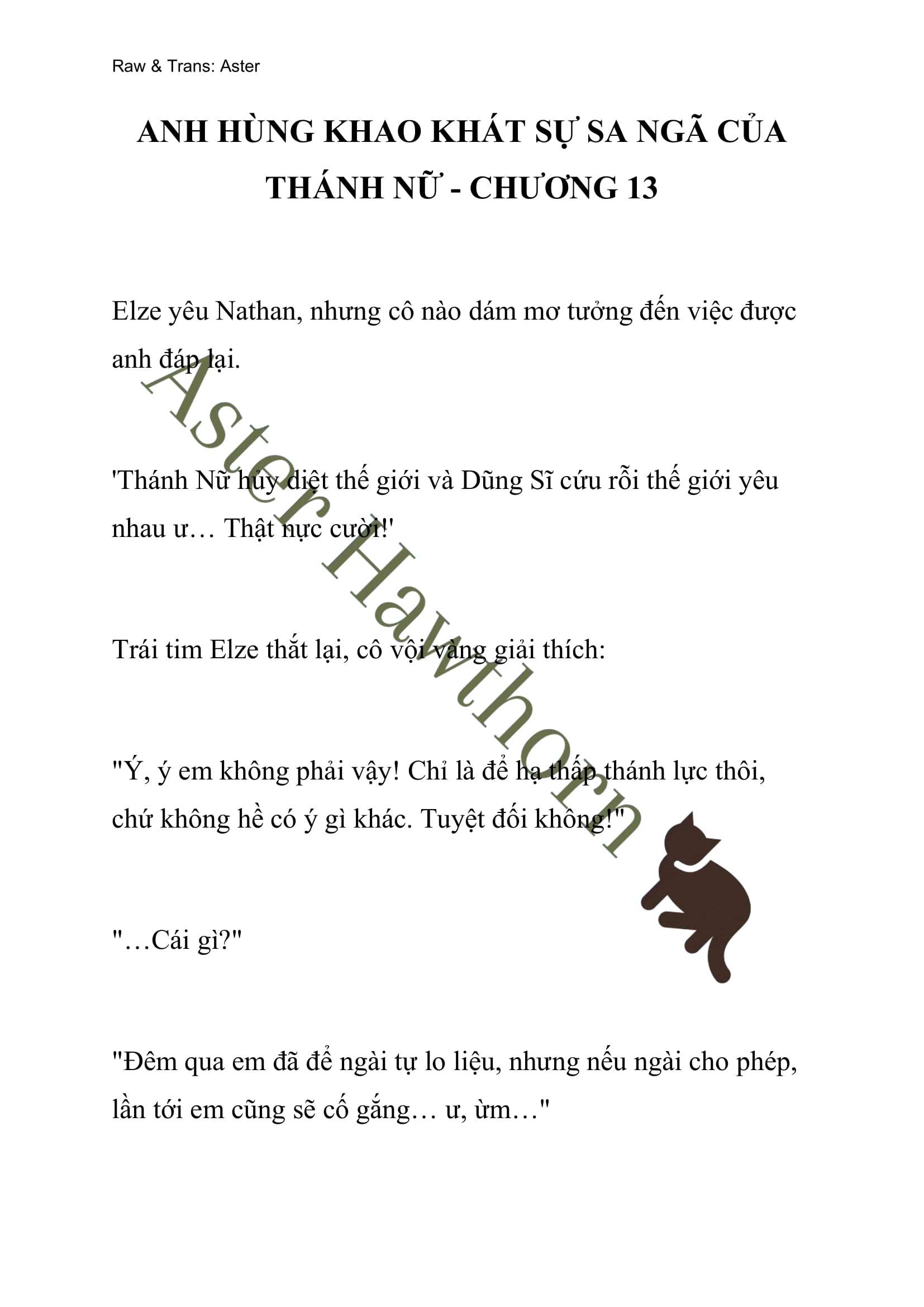 Anh Hùng Khao Khát Sự Sa Ngã Của Thánh Nữ Chap 13 - Trang 2