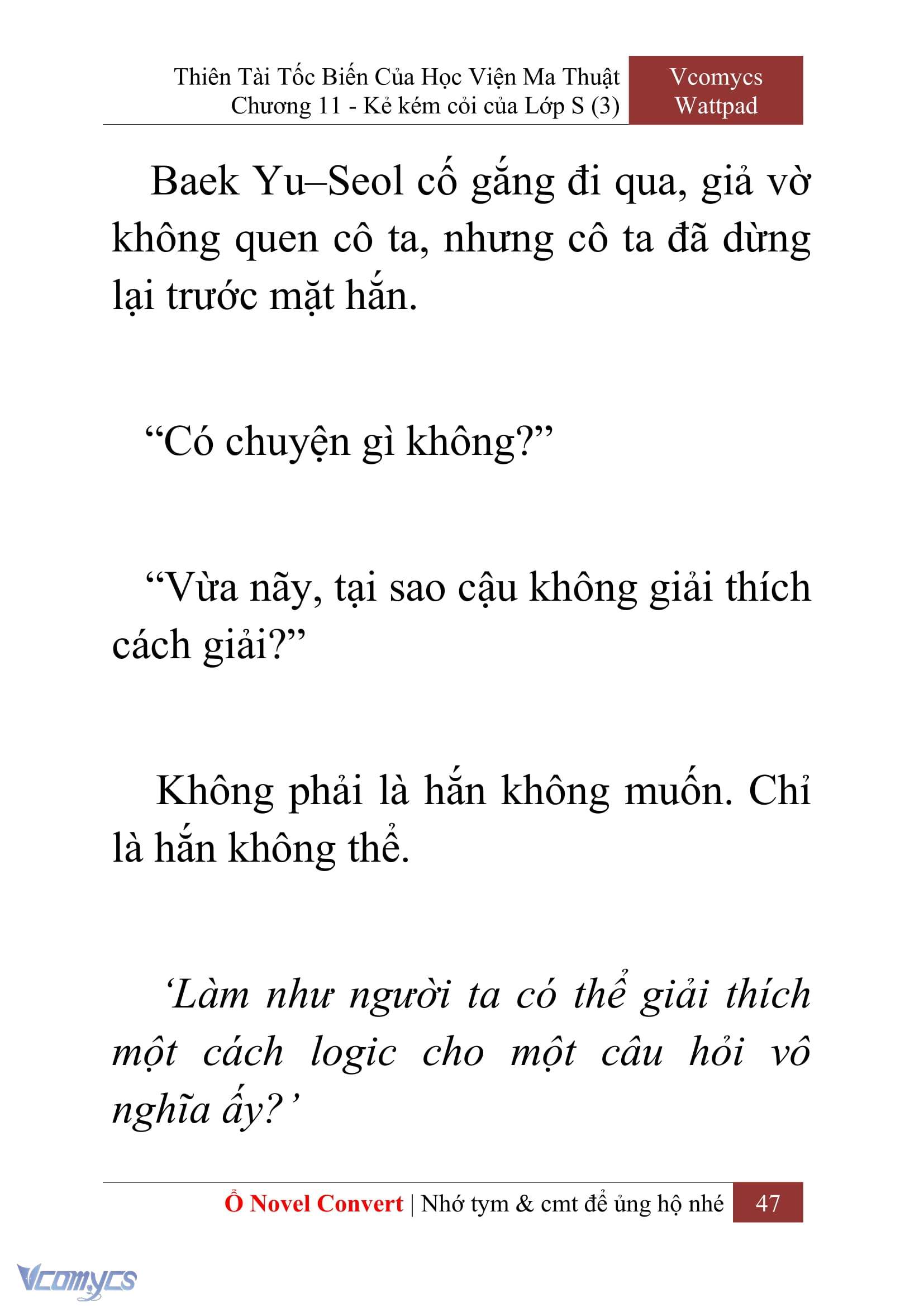 [Novel] Thiên Tài Tốc Biến Của Học Viện Ma Thuật Chap 11 - Next Chap 12
