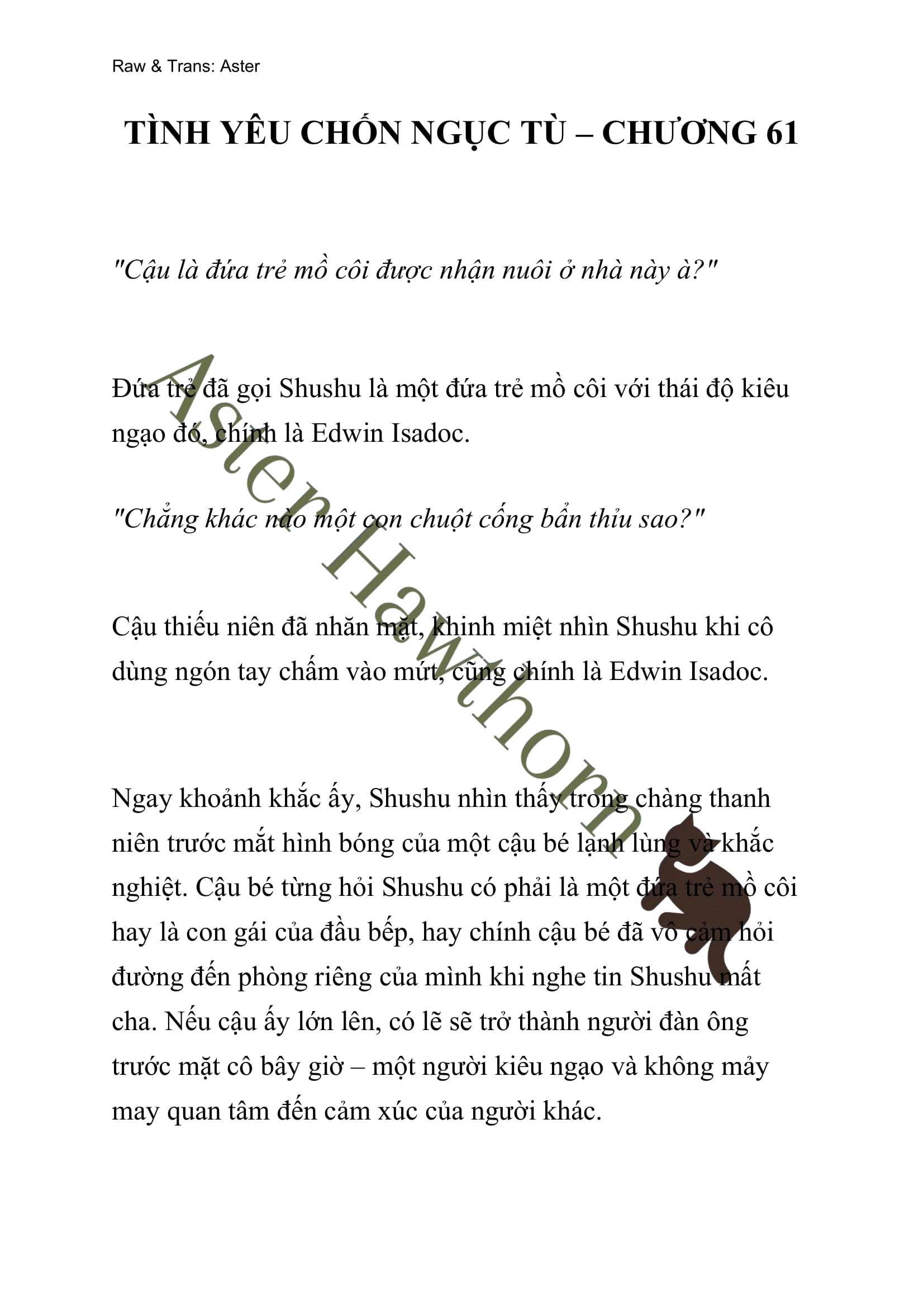 [NOVEL] Tình Yêu Chốn Ngục Tù Chap 61 - Trang 2