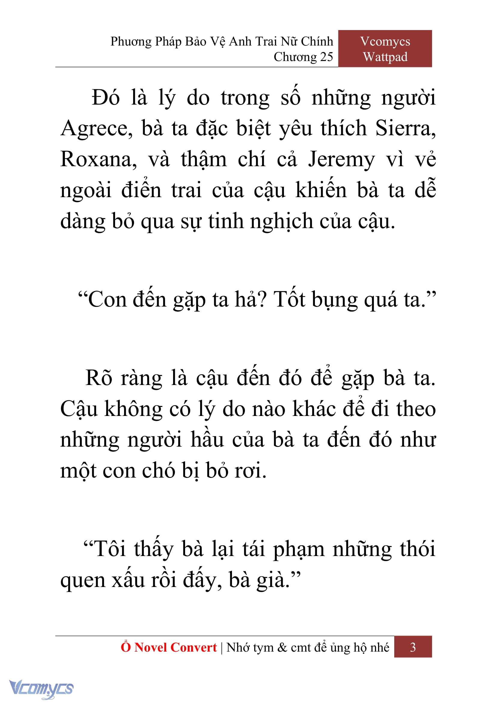 [Novel] Phương Pháp Bảo Vệ Anh Trai Nữ Chính Chap 25 - Next 