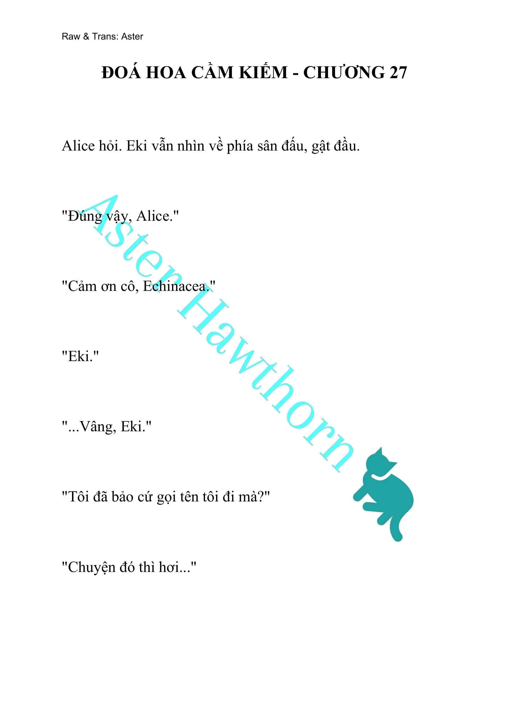 [NOVEL] Đóa Hoa Cầm Kiếm Chap 27 - Next Chap 28