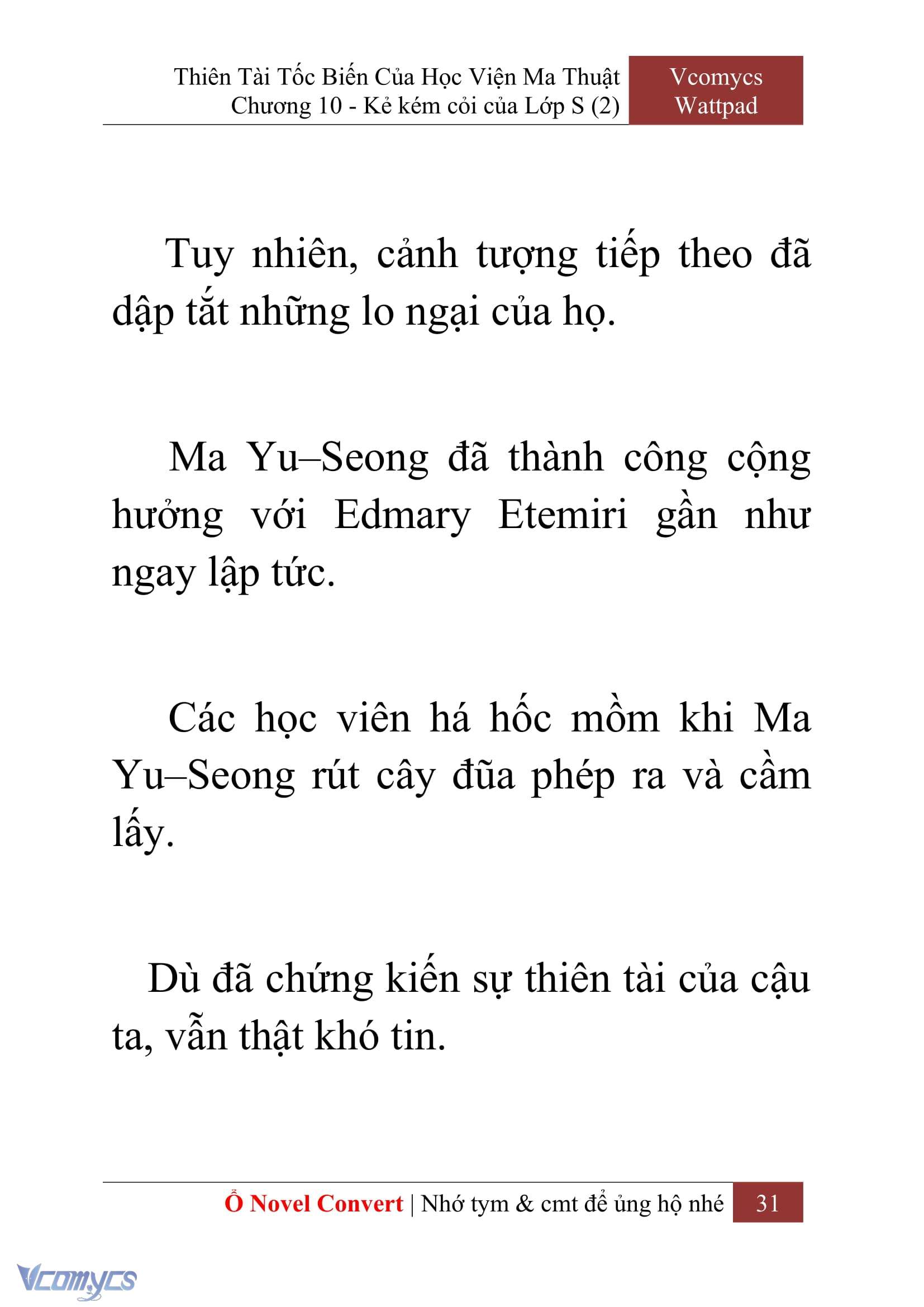 [Novel] Thiên Tài Tốc Biến Của Học Viện Ma Thuật Chap 10 - Next 