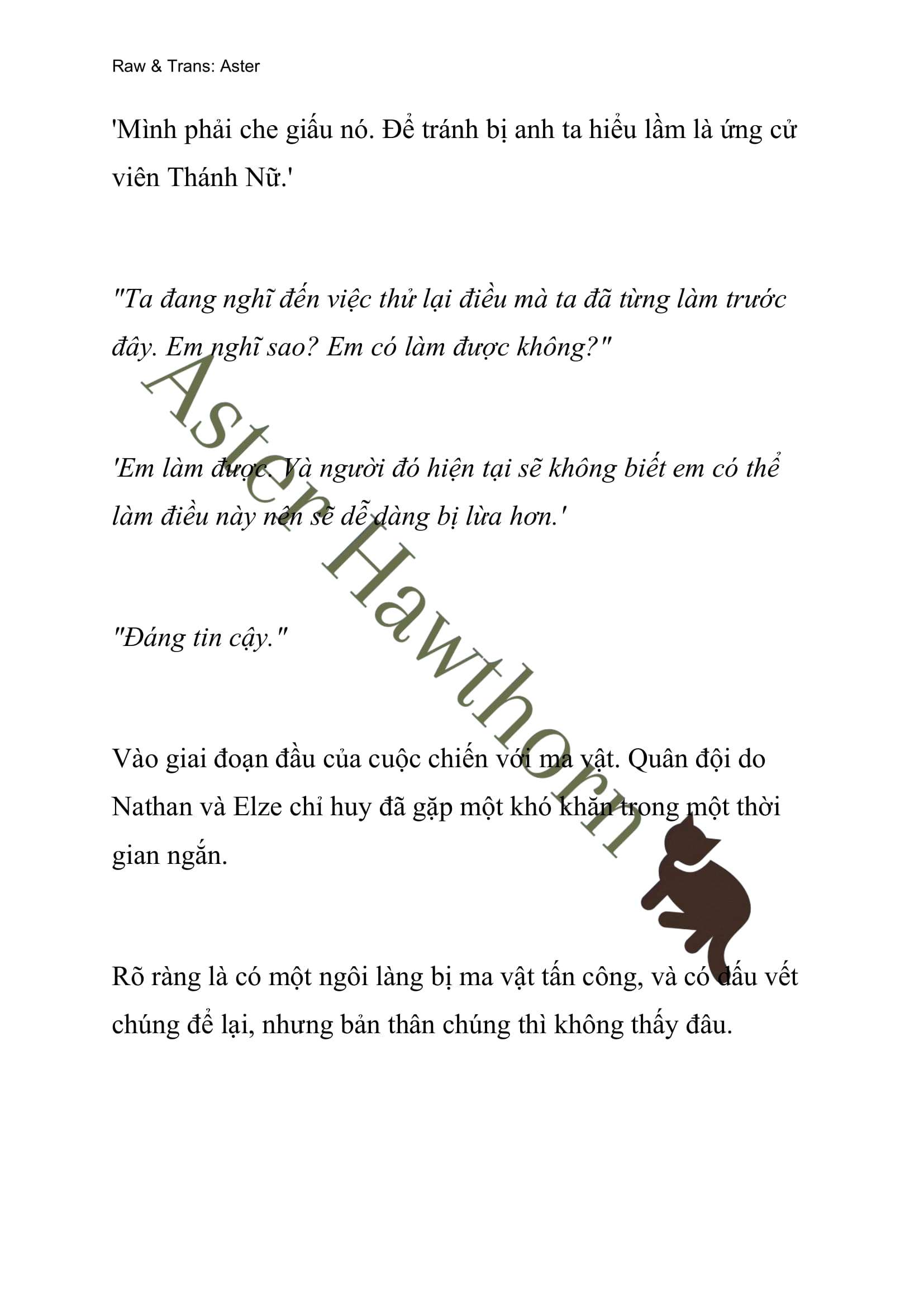 [NOVEL] Anh Hùng Khao Khát Sự Sa Ngã Của Thánh Nữ Chap 24 - Trang 2