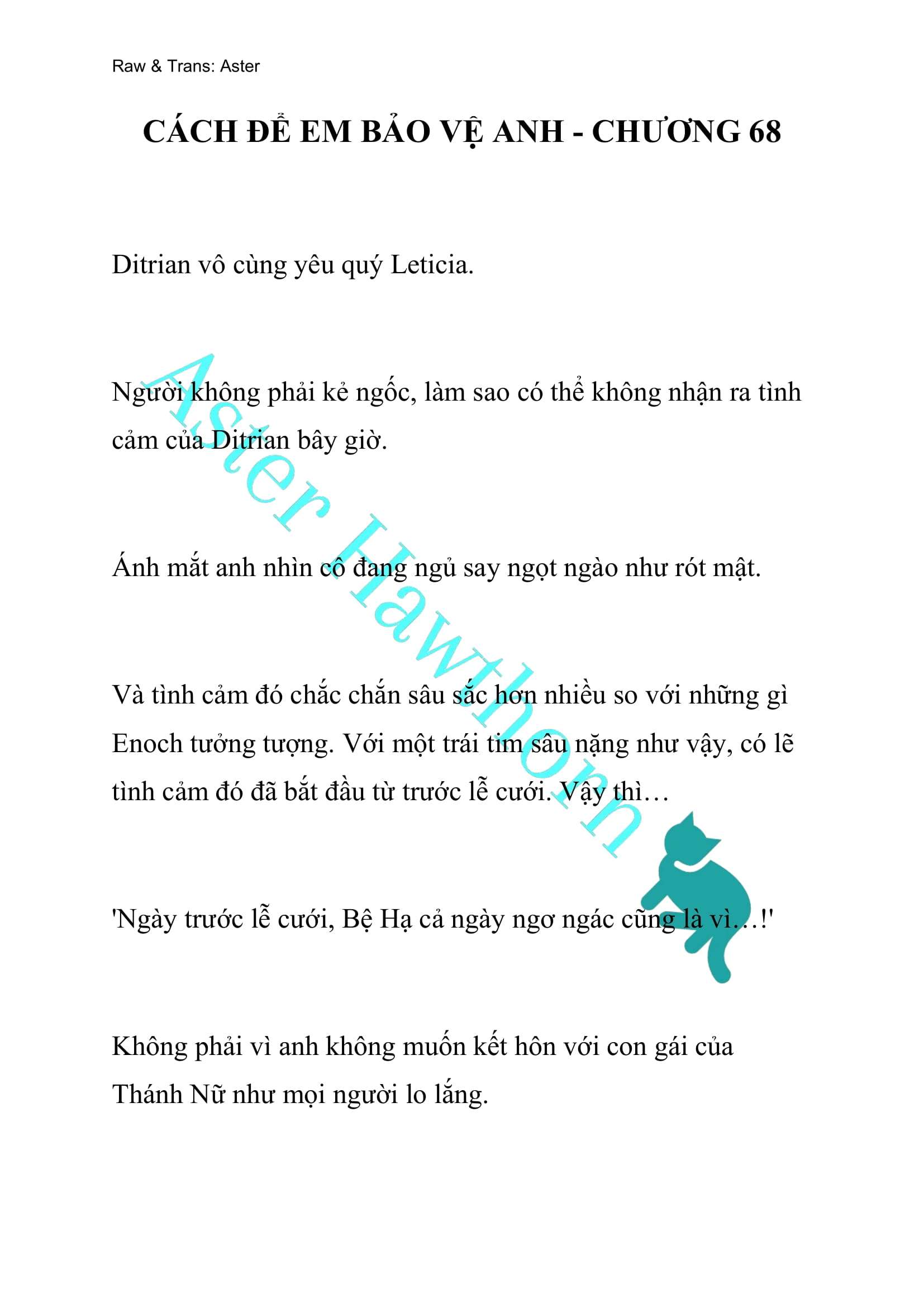 [NOVEL] Cách Để Em Bảo Vệ Anh Chap 68 - Next Chap 69