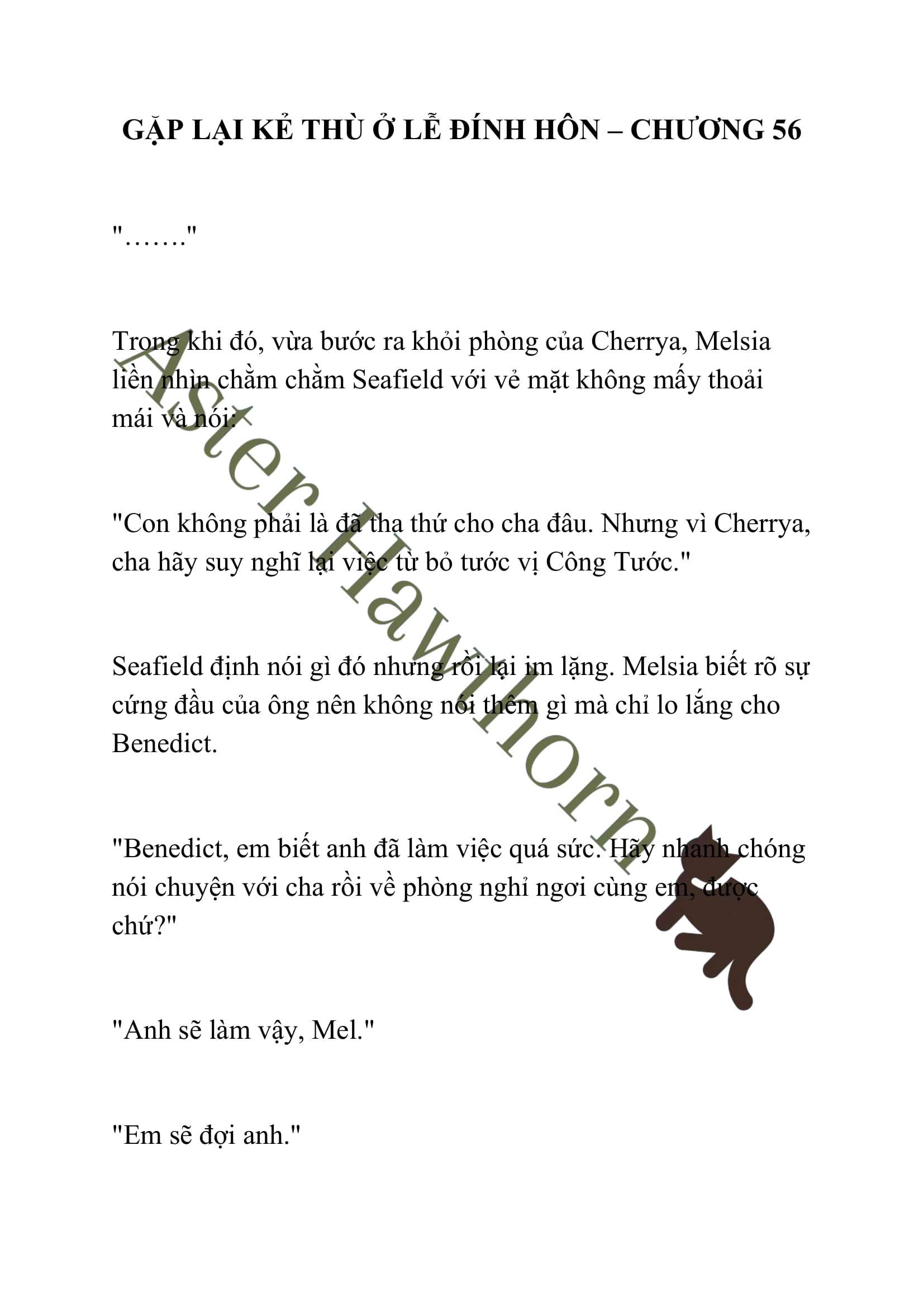 [NOVEL] Gặp Lại Kẻ Thù Ở Lễ Đính Hôn Chap 56 - Trang 2
